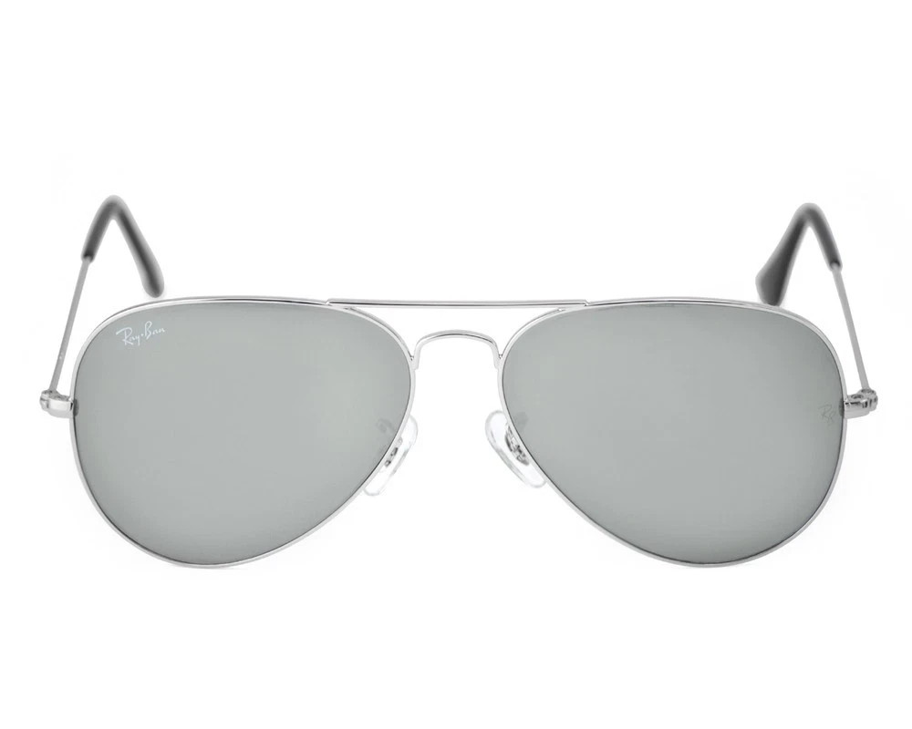 Ray-Ban RB3025 Aviator Mirror Silver Frame Silver Mirror Lens 58mm Unisex