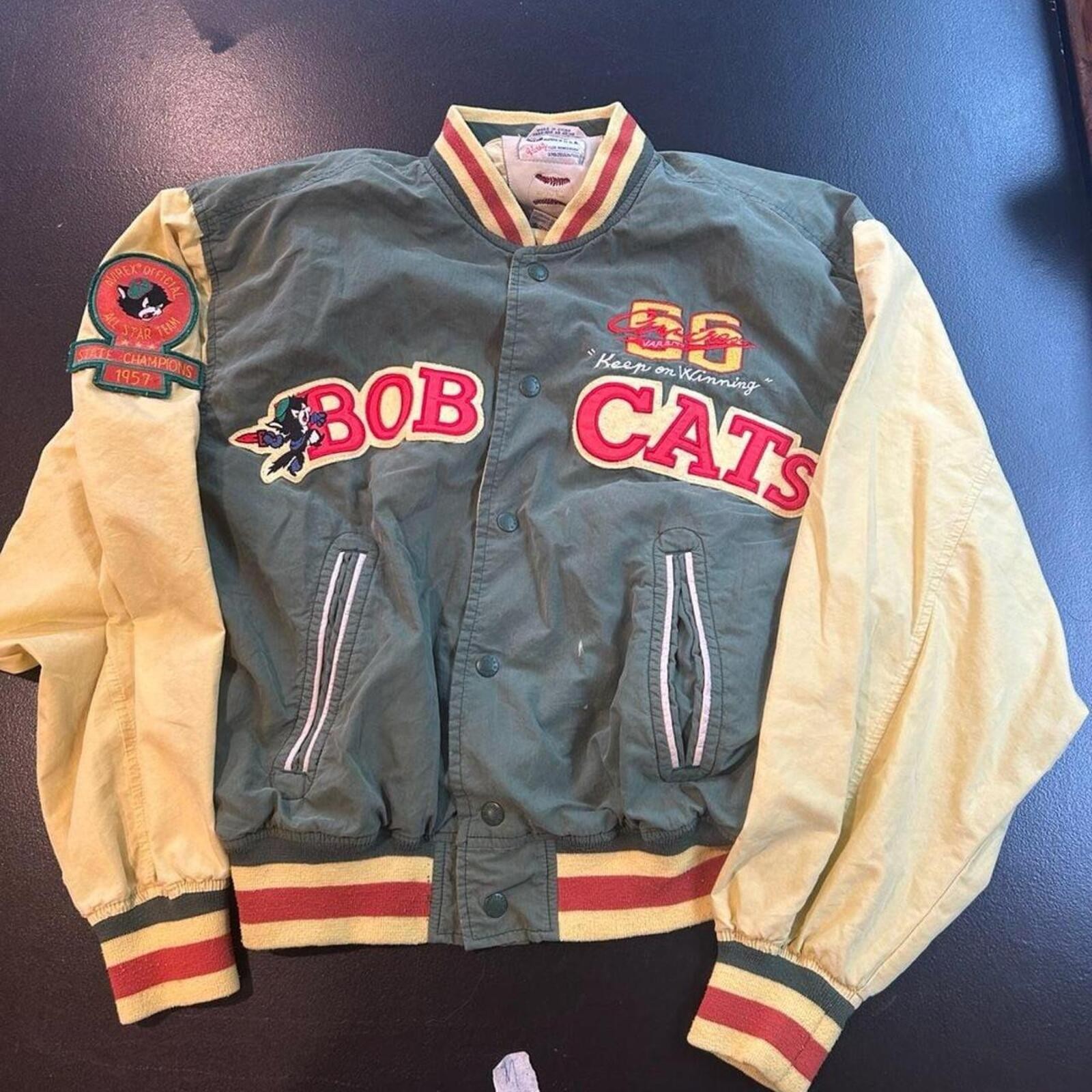 Vintage Avirex Bob Cats Varsity Jacket Size S