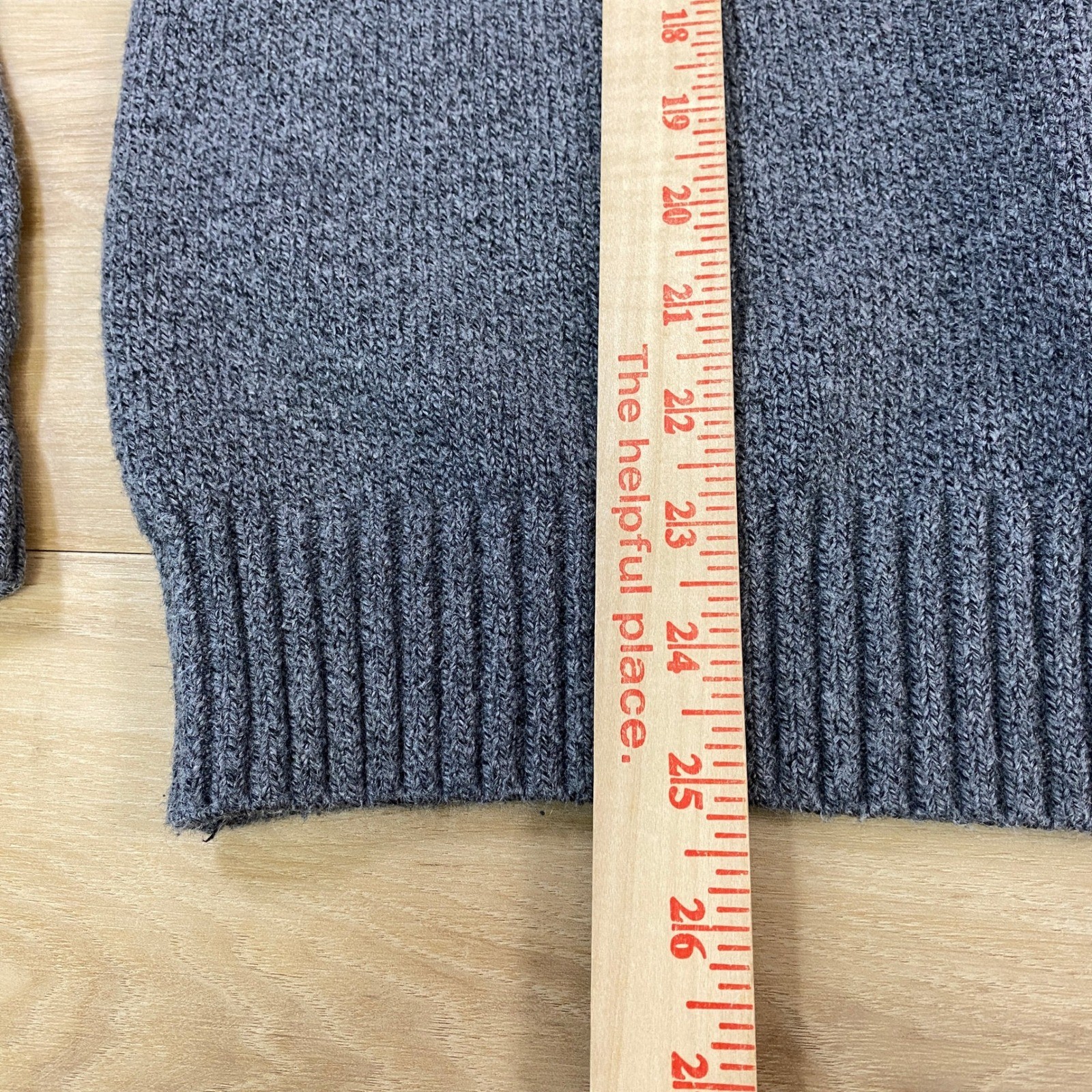 Banana Republic Sweater Mens Small Crew Neck Raglan Marled Grey Modern Casual