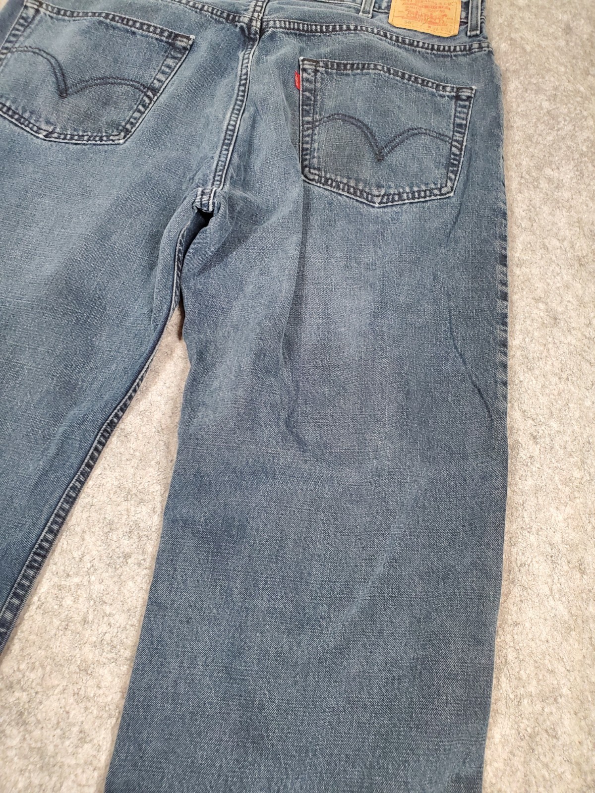 Levi’s 567 Low Loose Boot Mens Size 38×32* Baggy Y2K Skater Distressed