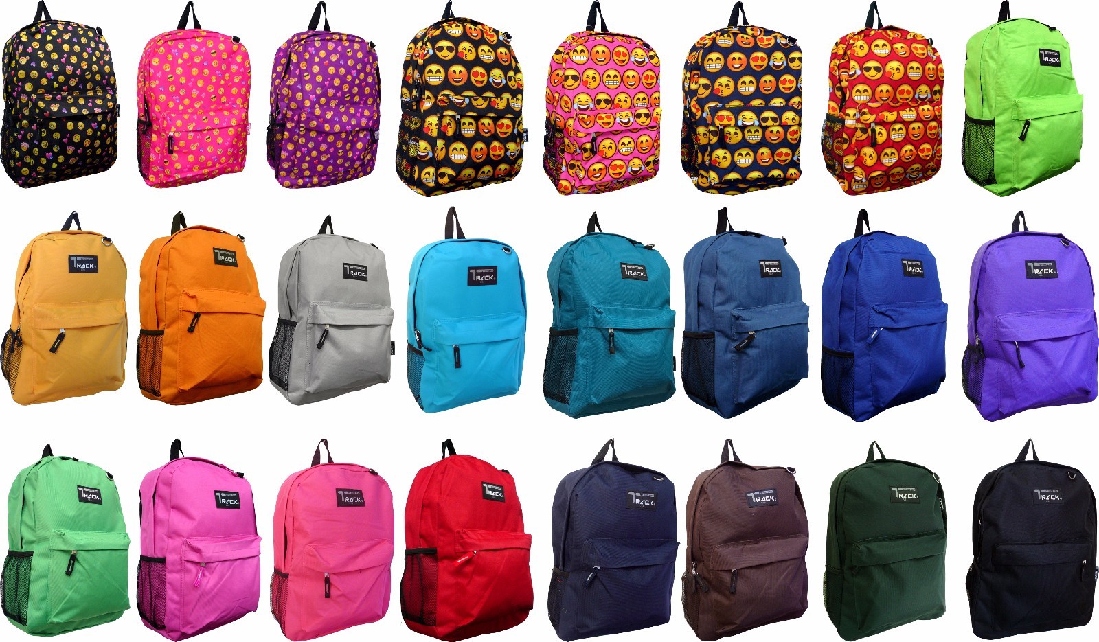 Solid Color / Emoji School Backpack /Travel Backpack / Hiking Bag/ Book Bag