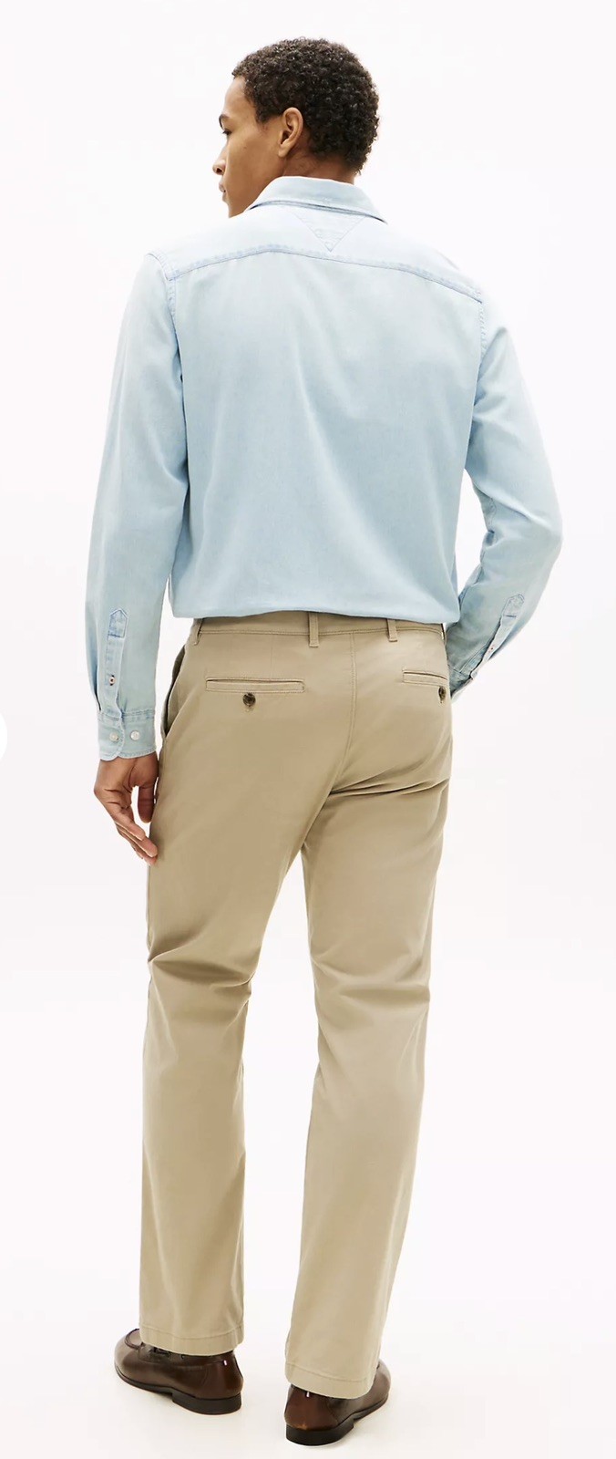 Tommy Hilfiger THFlex beige Pants Mens 34×30 tailored fit Chino Casual NWOT