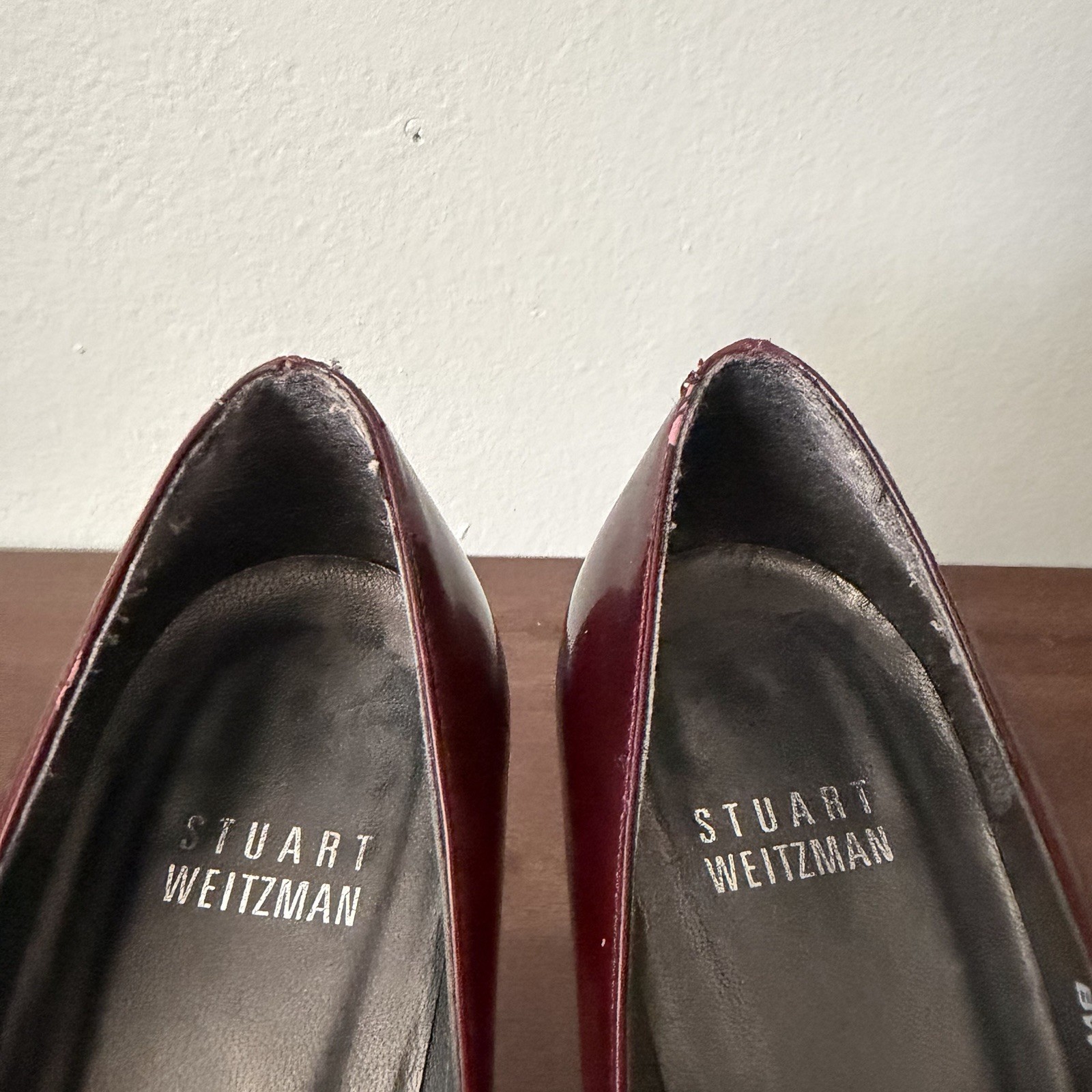Stuart Weitzman Ombré Red Patent Leather Pumps Size 7.5