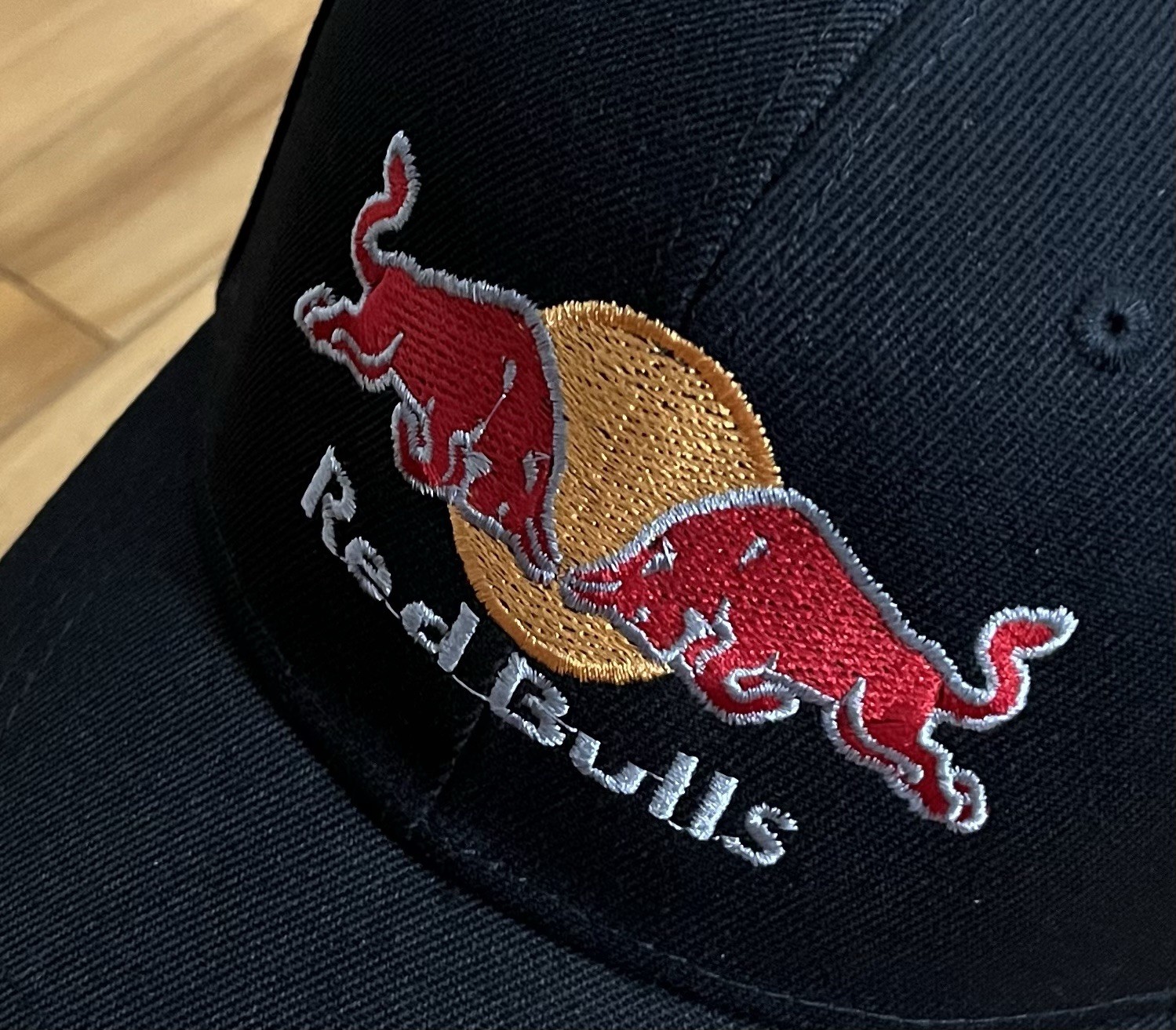 Energy Drink Embroidered Baseball Cap(Red Bulls/Black) Men Women Outdoor Sports.