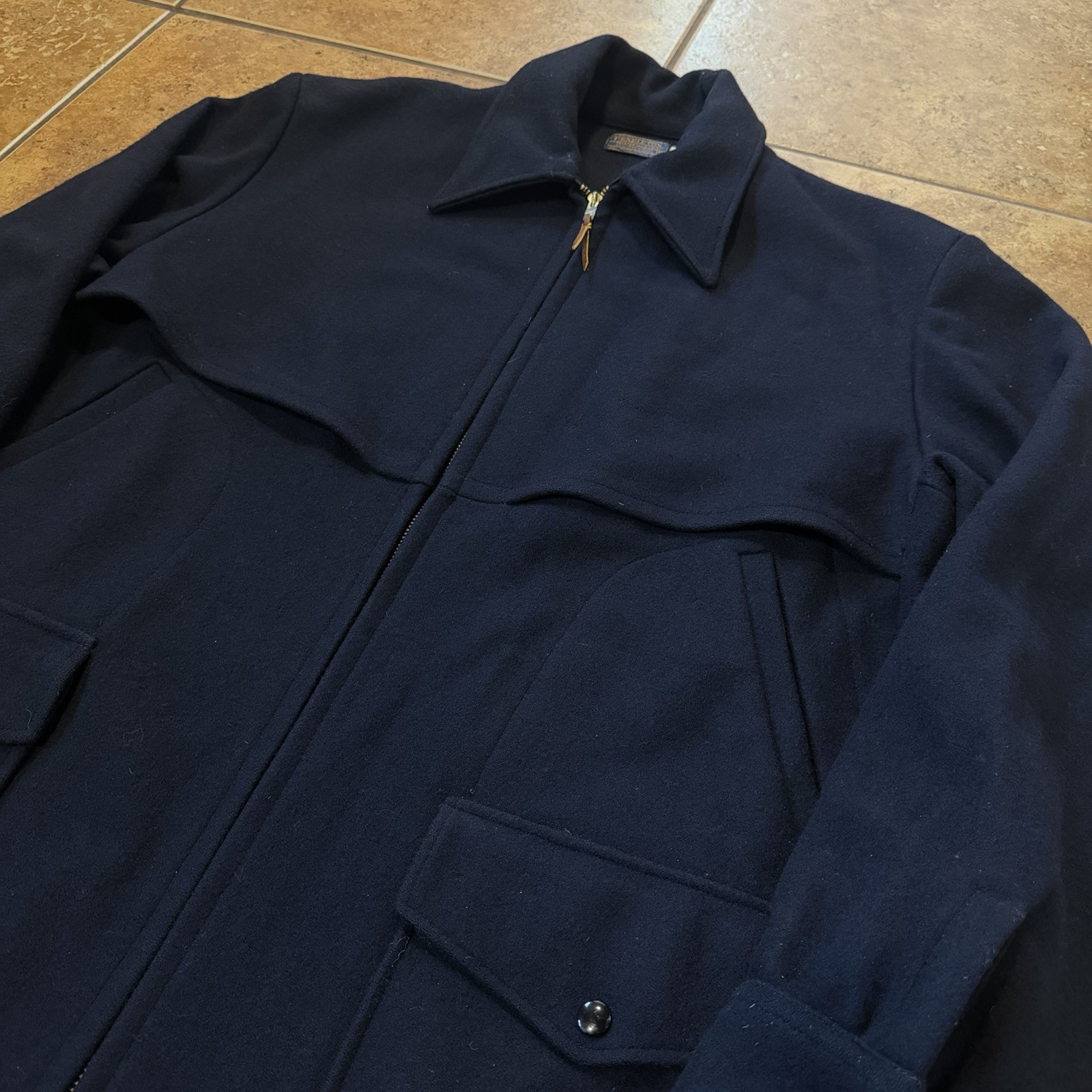 VTG Pendleton Wool Jacket EMPLOYEE Chain Stitch SAMPLE Western Wear USA RARE