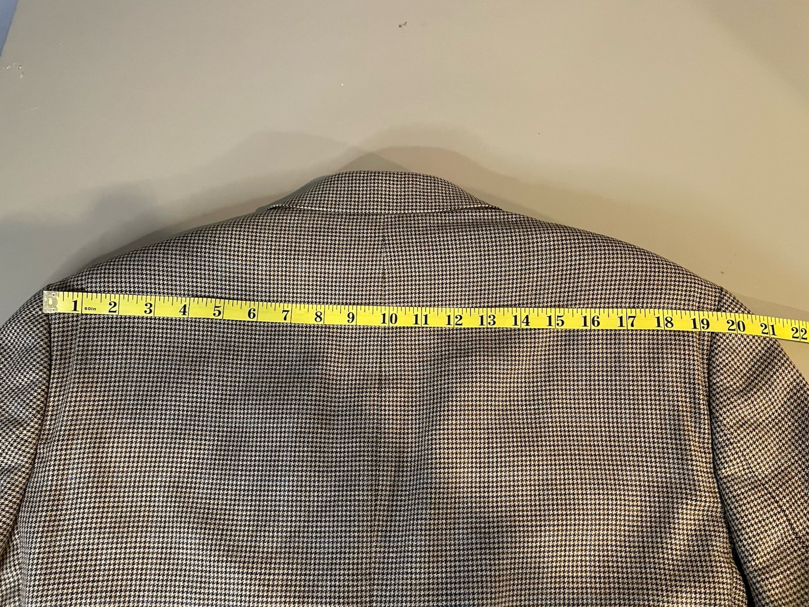 Ralph Lauren Blazer Sport Jacket 40R Beige/Tan hound’s-tooth