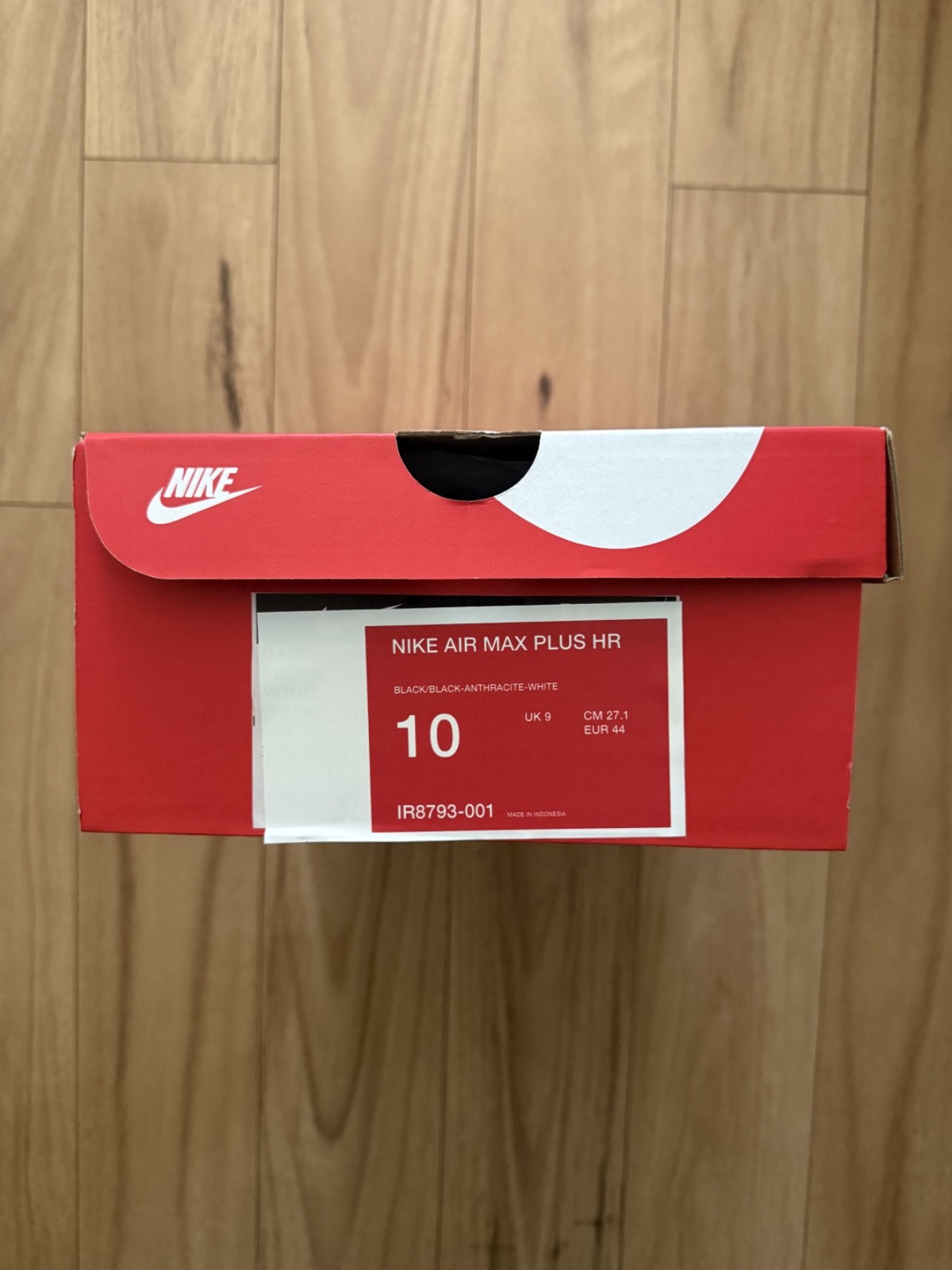 Nike Air Max Plus TN Tuned Triple Black Homerun NYC US 10 IR8793-001