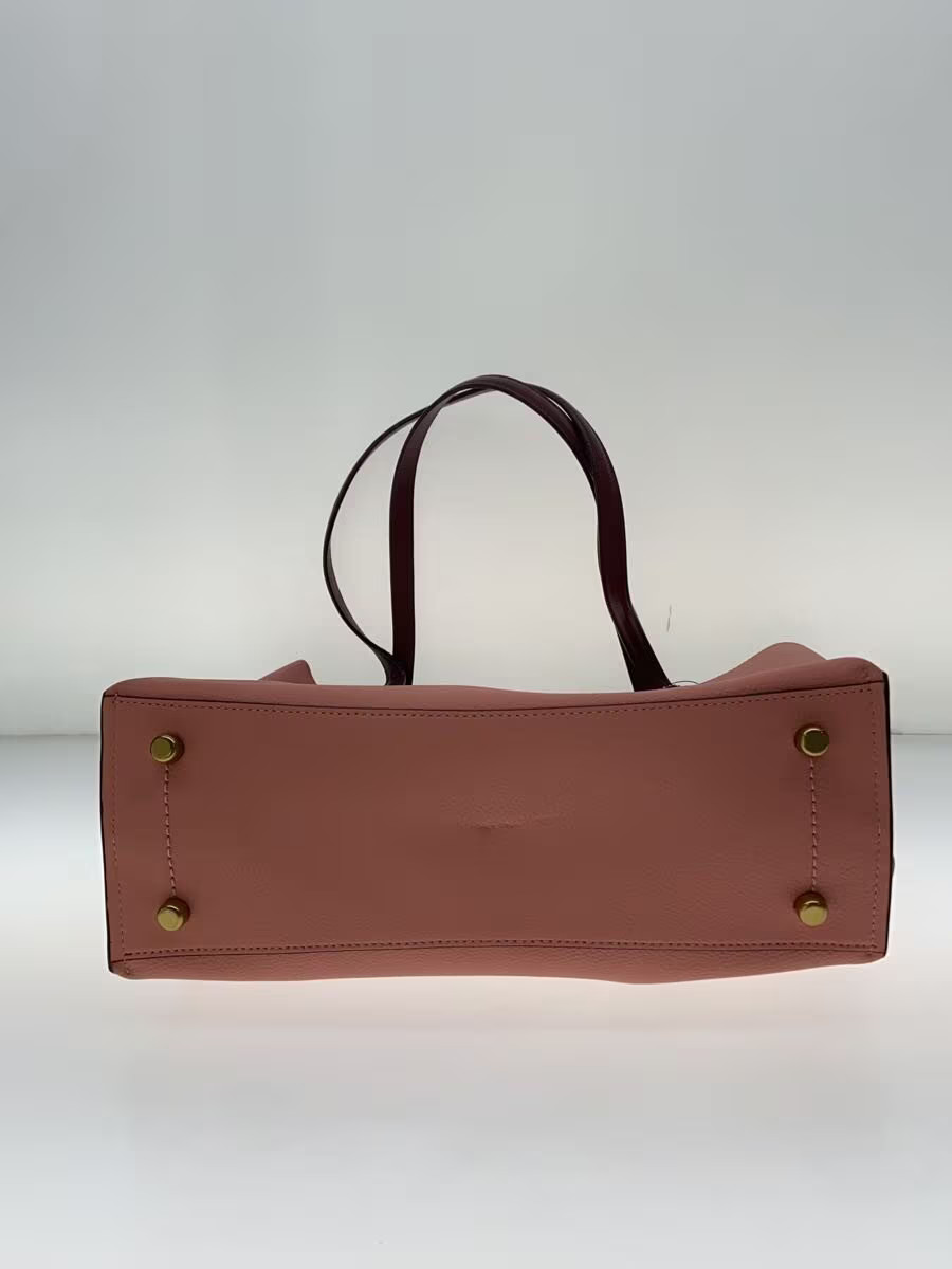 COACH Willow Tote Color Block with Signature Canvas Interior PNK Solid