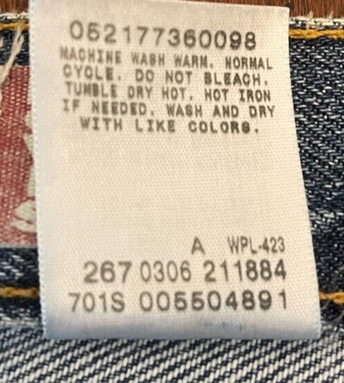 Vintage Levi’s 550 Relaxed Fit Jeans Mens 38×30 (Actual 38×29) Blue Jean Denim