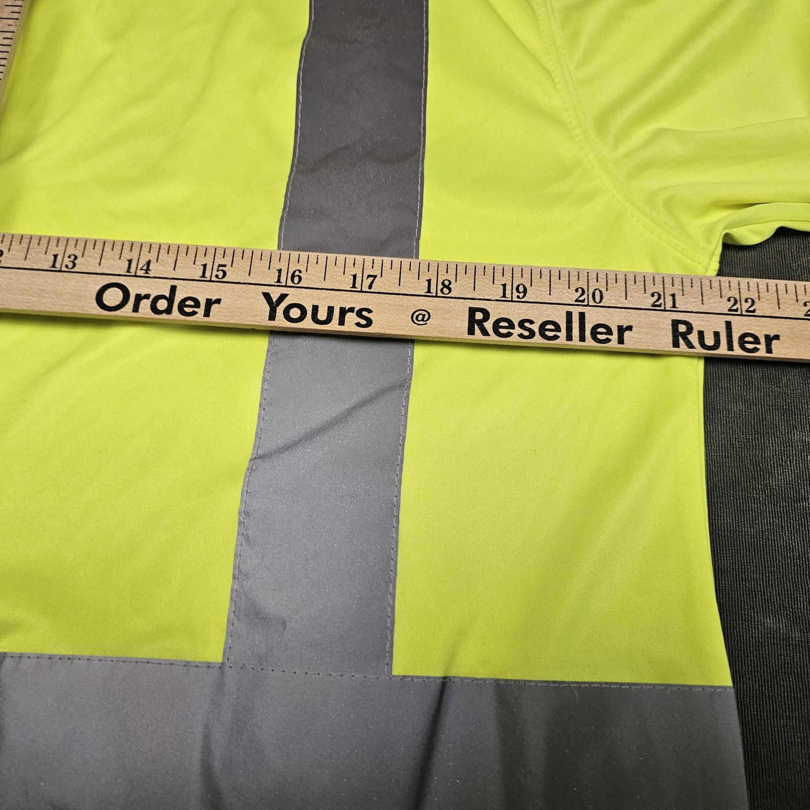 Walls Hi Vis Shirt Mens Medium Yellow Long Sleeve 3M Scotchlite ANSI Class 2