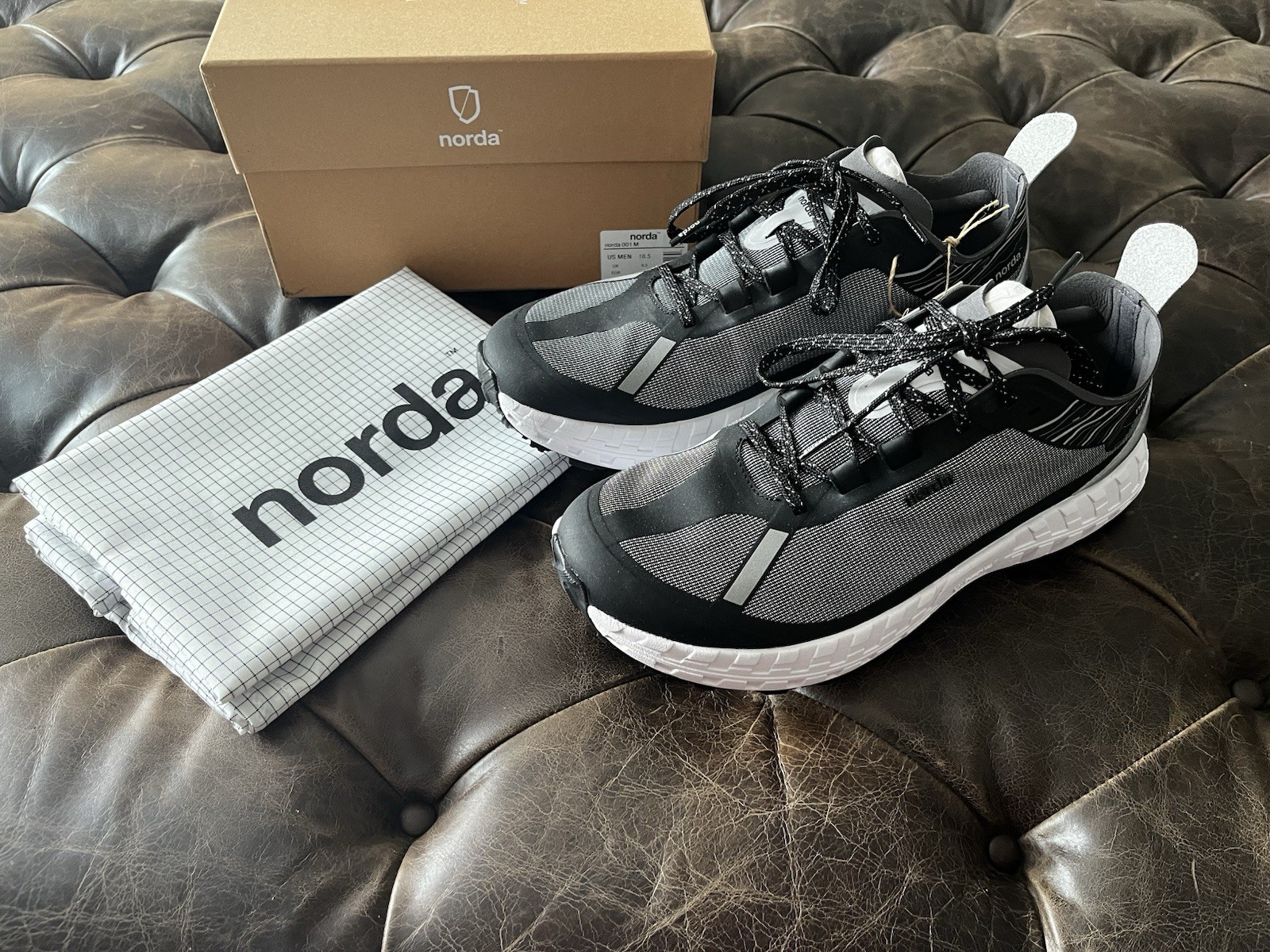 Norda 001 Trail Running Shoes Mens Size 10.5 Black