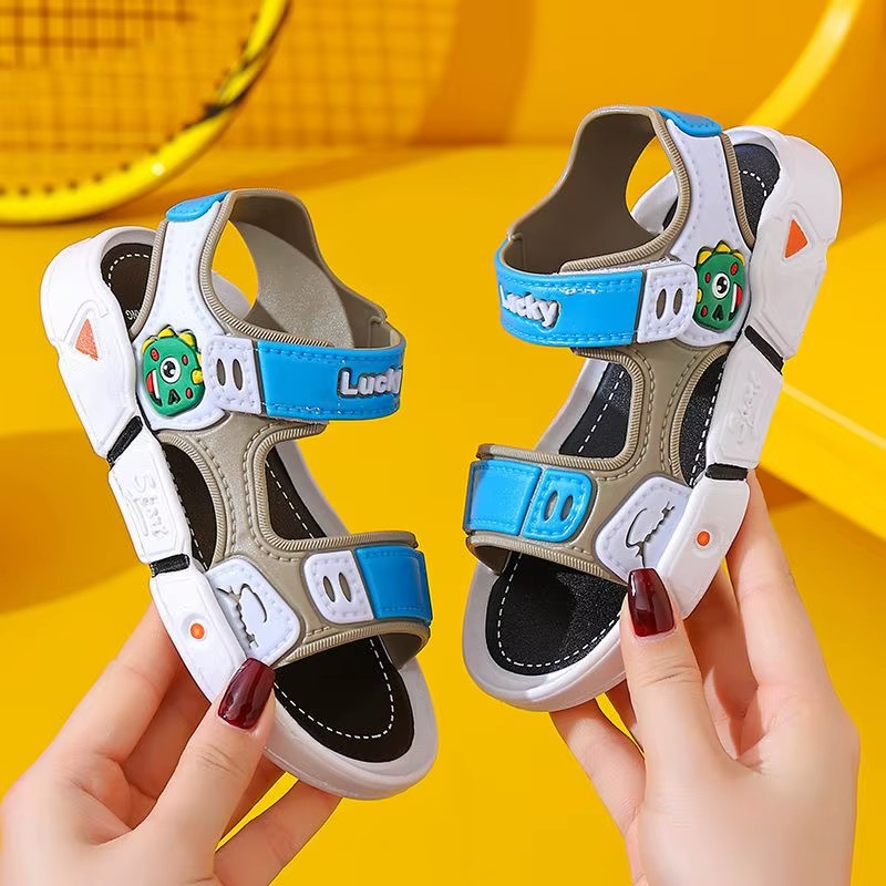 Boys’ Sandals Fashionable Cartoon Toddler Sandals Soft Bottom Size 13