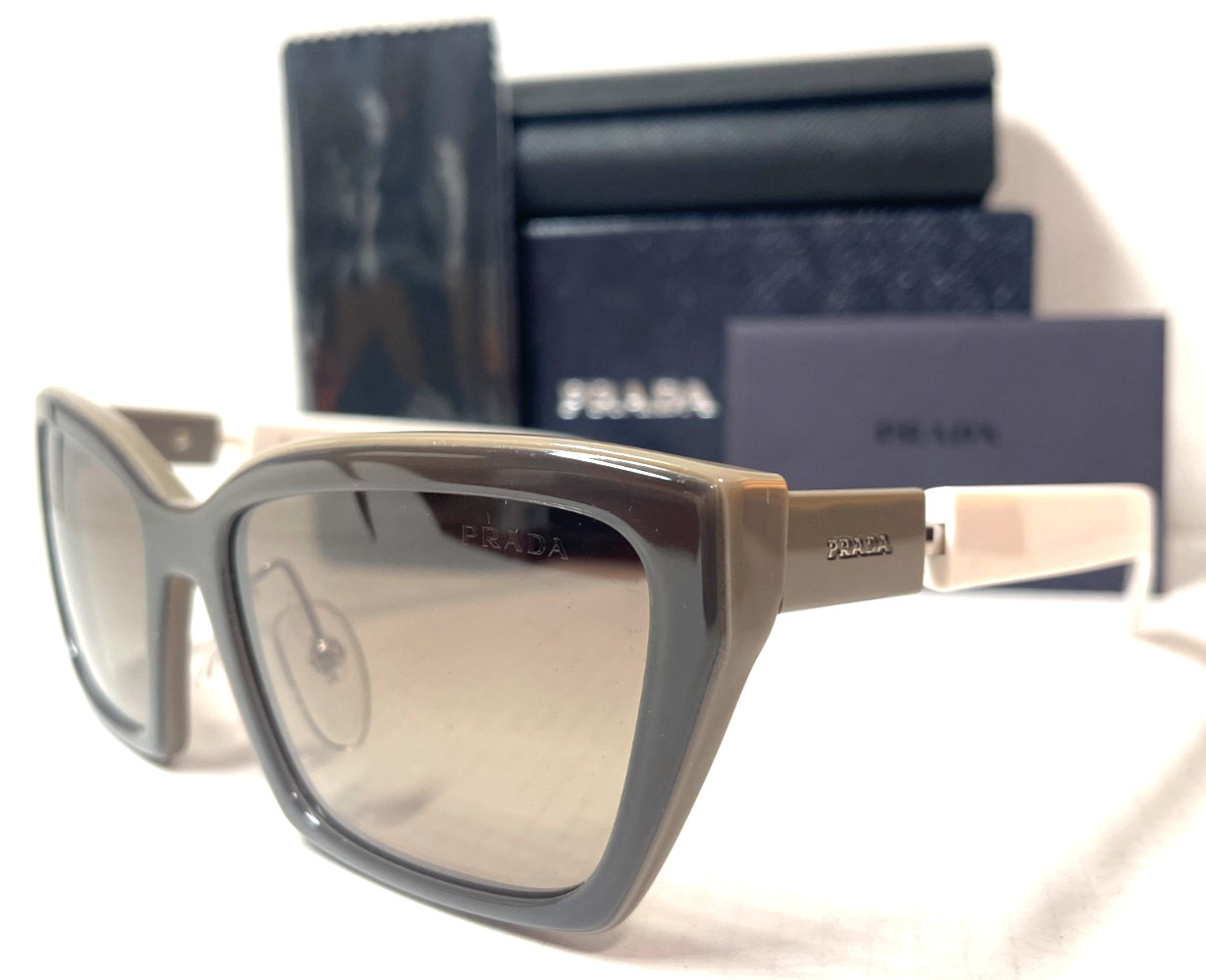 PRADA SPR14X 03C-3D0 BROWN/LIGHT BROWN GRADIENT LENS AUTHENTIC SUNGLASSES 56-18