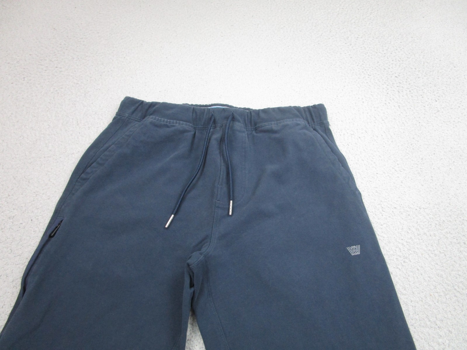 Mack Weldon Mens M Tall Pants Ace Jogger Sweatpants Blue Daily Wear Zip Pocket