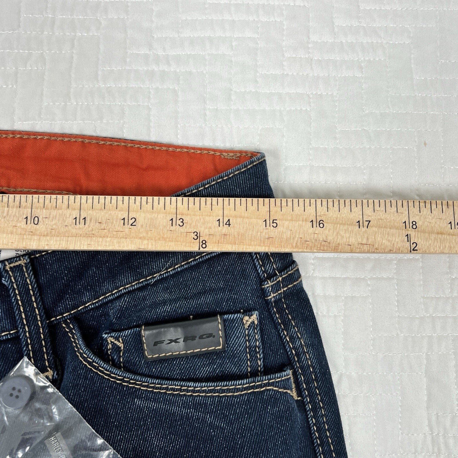 Harley Davidson Womens FXRG Armalith Denim Jeans NWT 28 (30 x 32) 98268-19VW