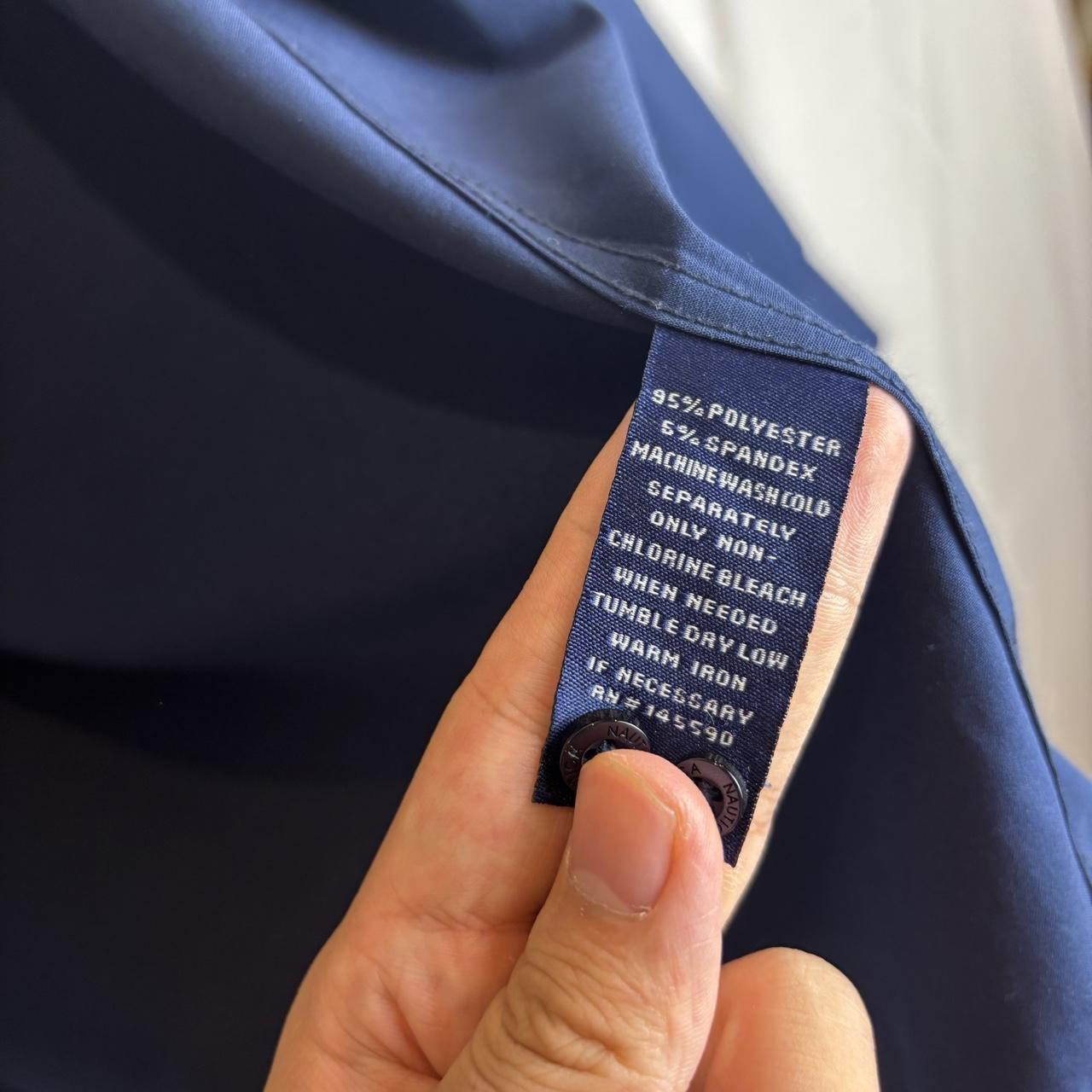 Nautica Navy Slim Fit Button Up Shirt