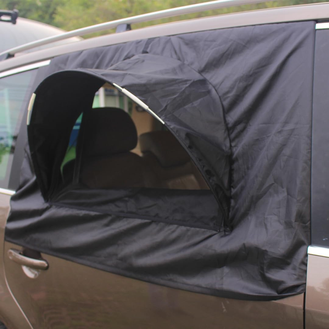 MC&SA Window Tent SUV Tent Screen Mesh Sun Shade Cover Sleep in Car Air Flow in