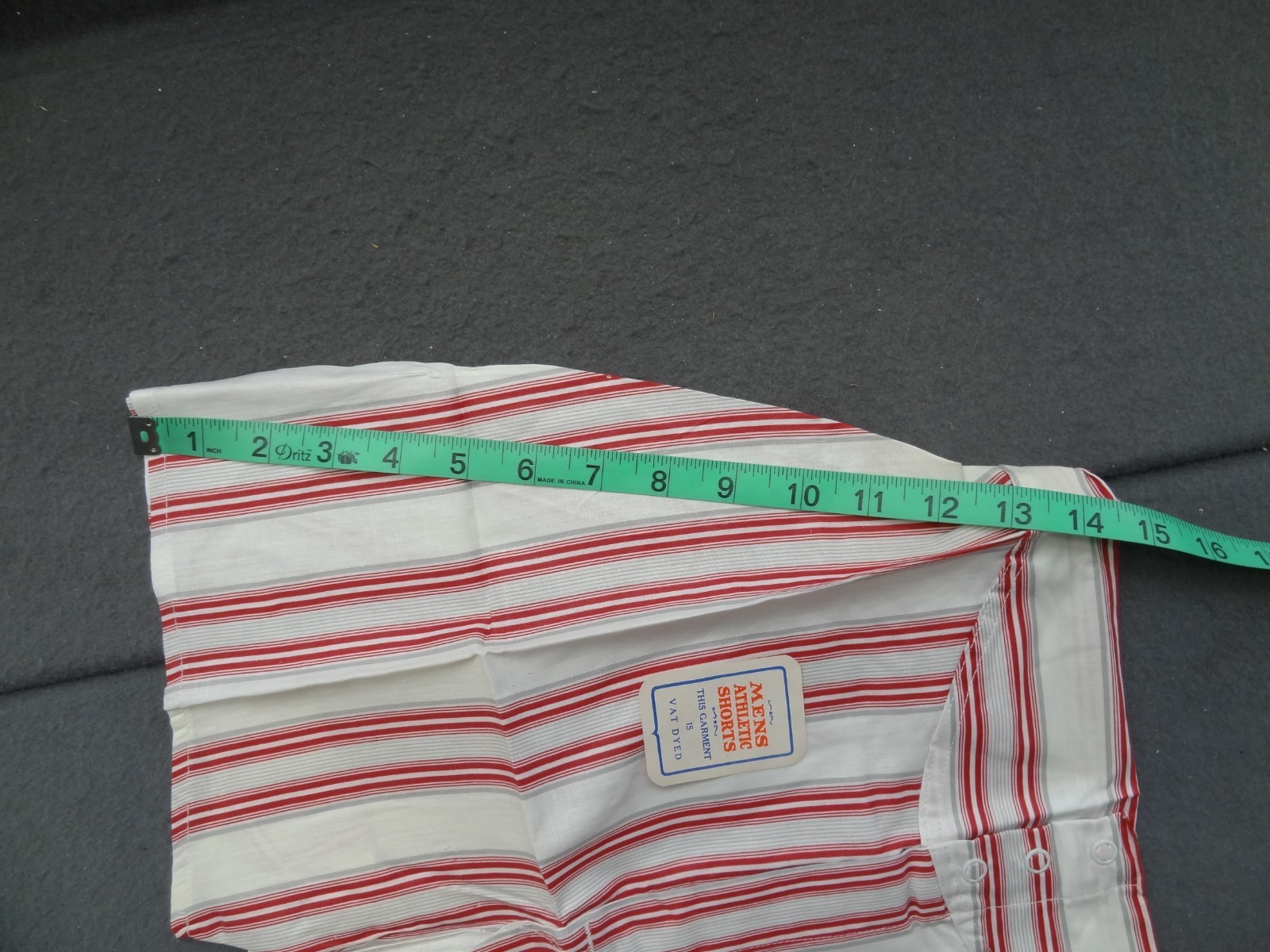 NEW Gripper Snap 28 Yoke Front Striped Boxer Short VTG 50s 60s Athletic Vat Dyed