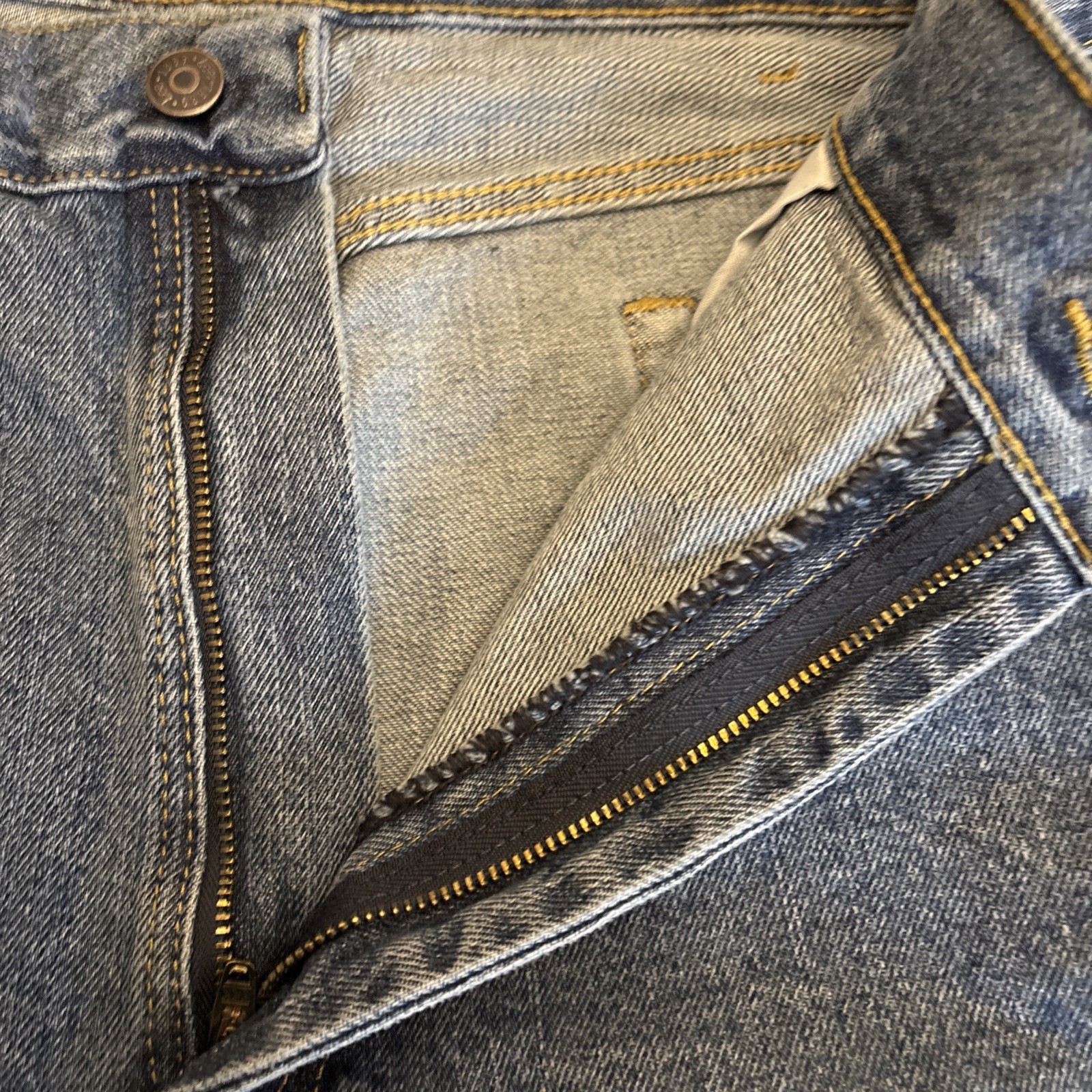 Lee Mens Jeans Relaxed Fit Straight Leg 42×32” Comfort Stretch 5 Pocket Blue