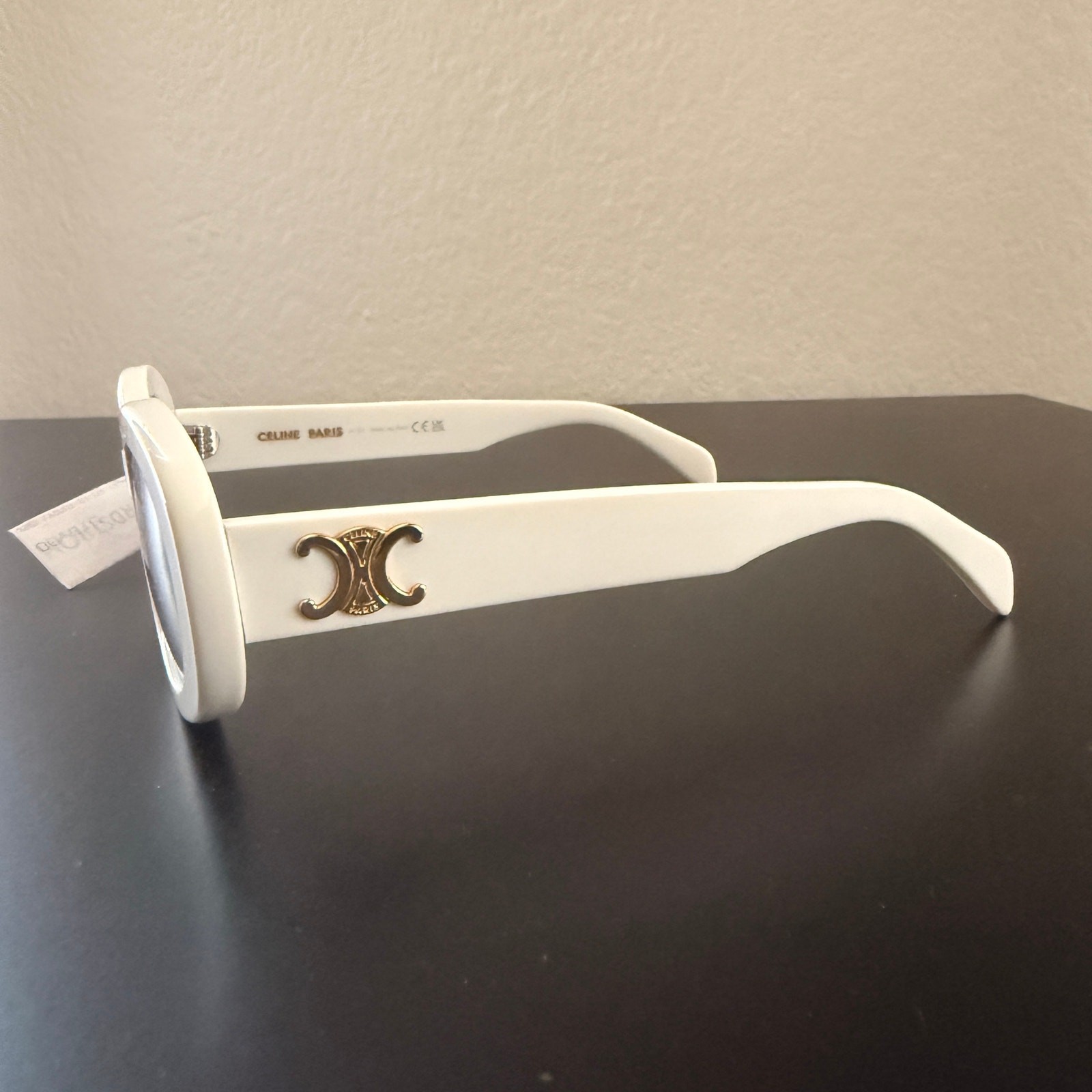Celine Paris CL40194U- Ivory, Gold, and Gray Lens Sunglasses