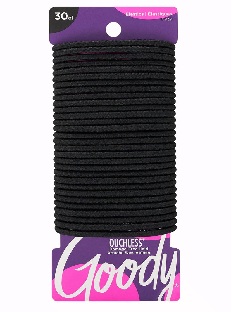30 Pc Ouchless Hair Elastics No Pull Tangle Free Ponytail Holders