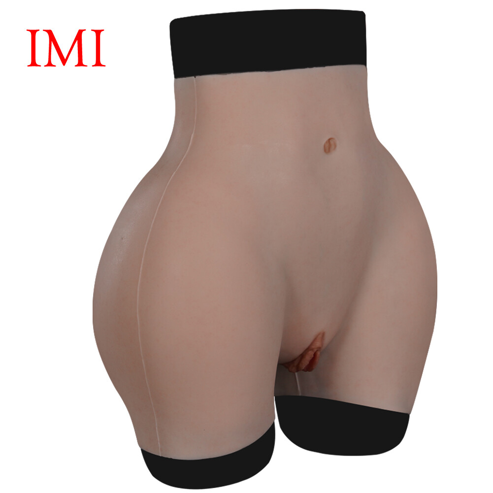 IMI Silicone Pants Hip Lift Butt Enhancer Panty Crossdresser Fake Vagina Panties