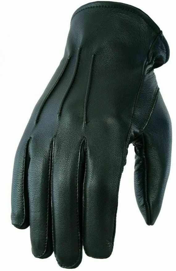 Unisex unlined Police Dressing Driving Fashion soft Sheep 100% Leather Gloves