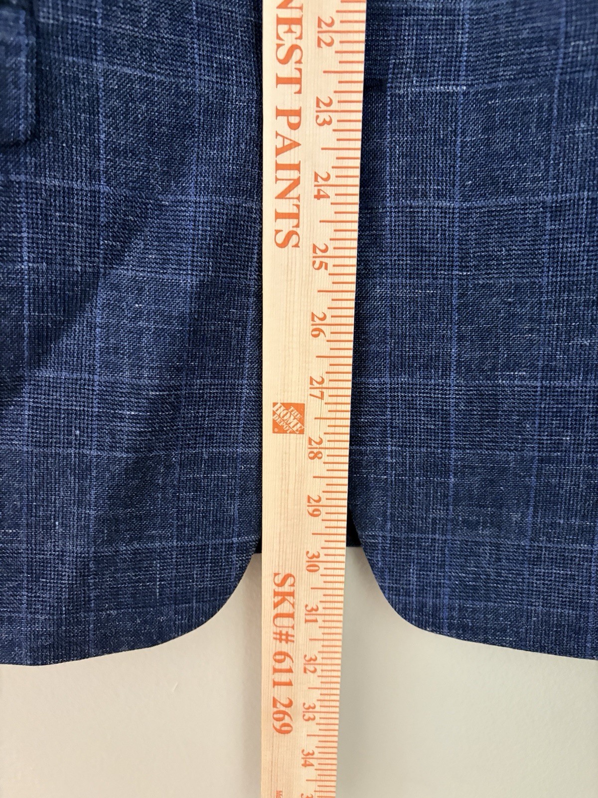Polo Ralph Lauren Men Suit Blazer Coat Jacket Size 42R Wool/Linen/Silk Navy Blue