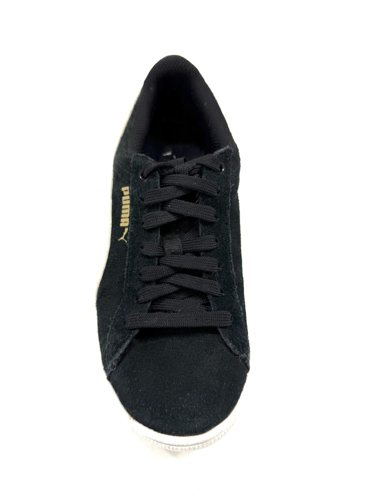 PUMA Classic Lace Up Youth Boys Black White Sneakers Casual Shoes 36 /22.5 CM