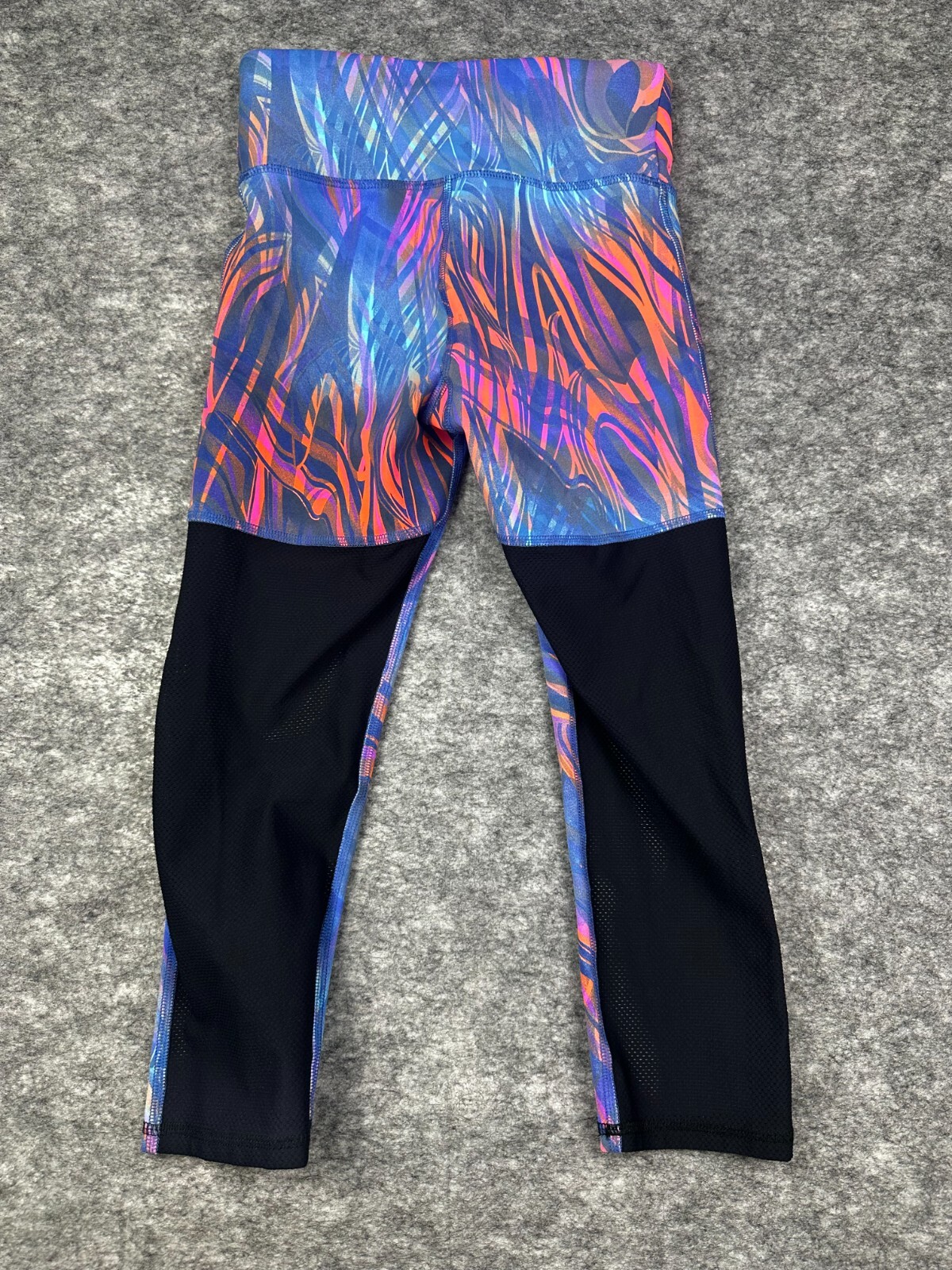 SOULCYCLE Size Medium Ladies Blue Polyester/Spandex Mix Leggings