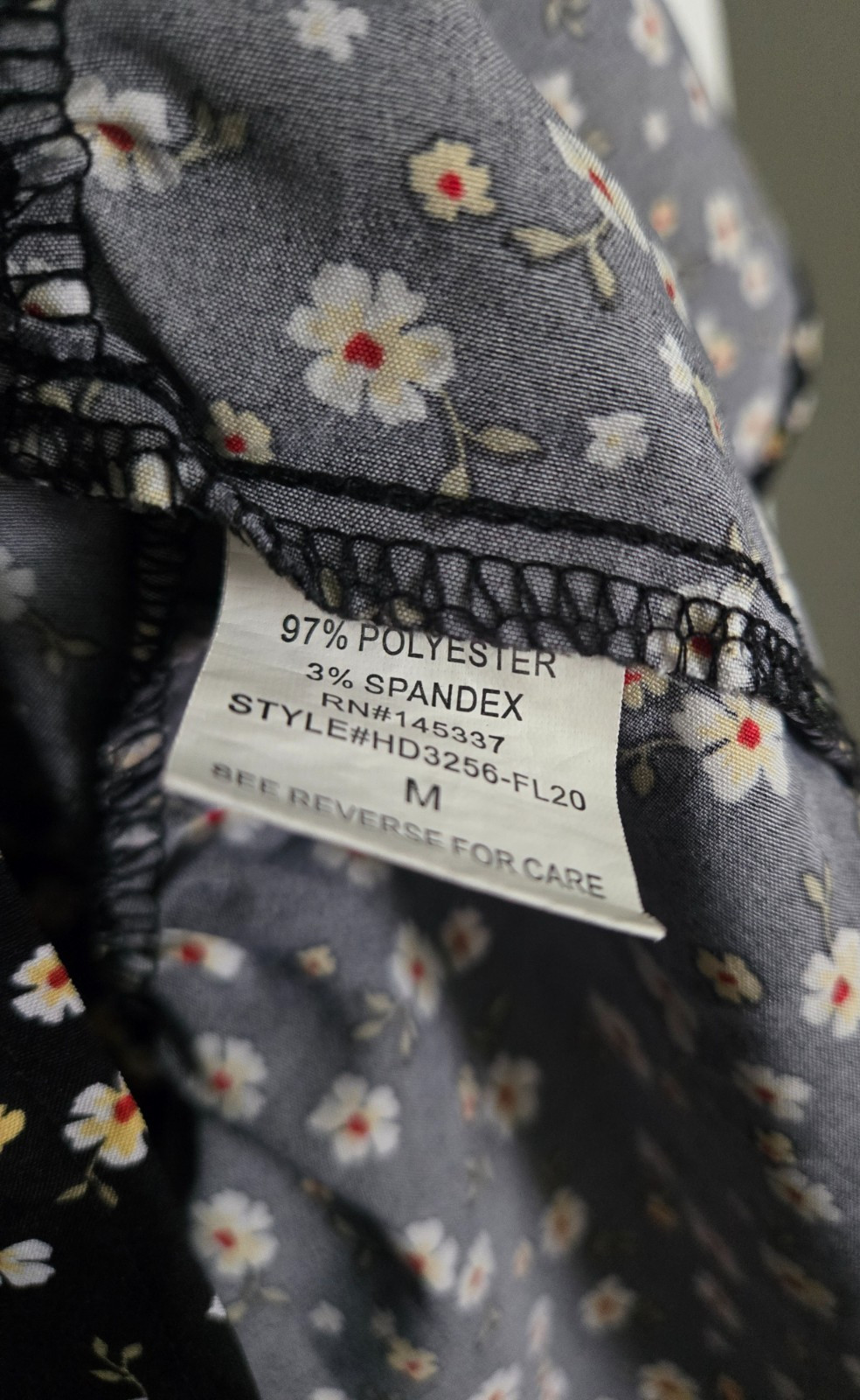 Hesperus Womens Floral Mini Dress Puff Sleeve Tie Front Cottage Core Size M