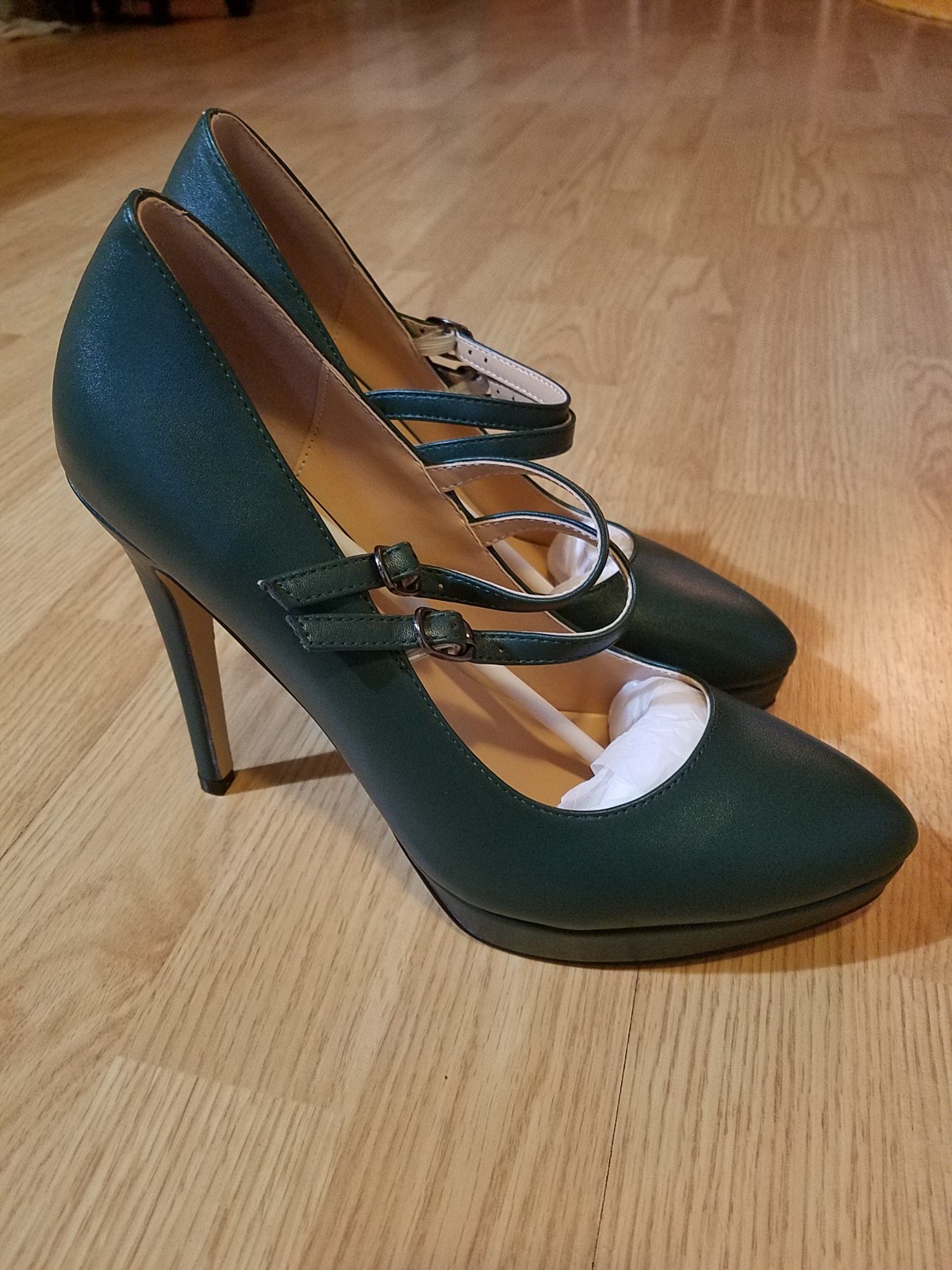 MODENCOCO 8.5 Buckle Stilettos 4.7 inch
