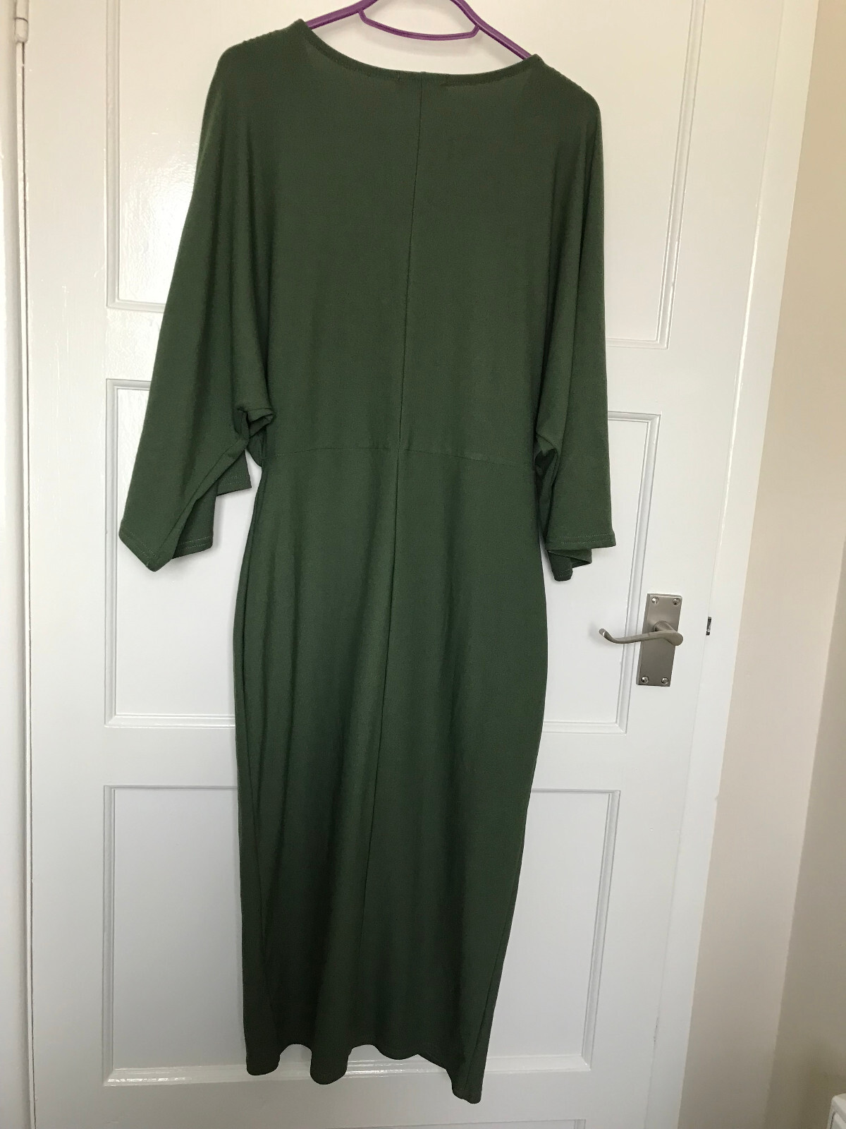 Pretty Little Thing Green 3/4 Wide Sleeve Tunic Dress UK Size 10 PLT