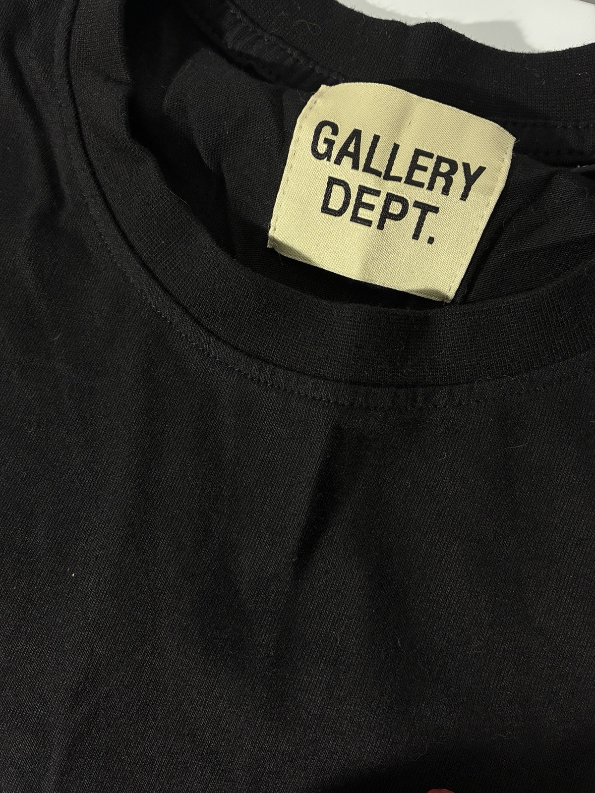 Gallery Dept. Hollywood CA Black Logo T-Shirt Front & Back Print