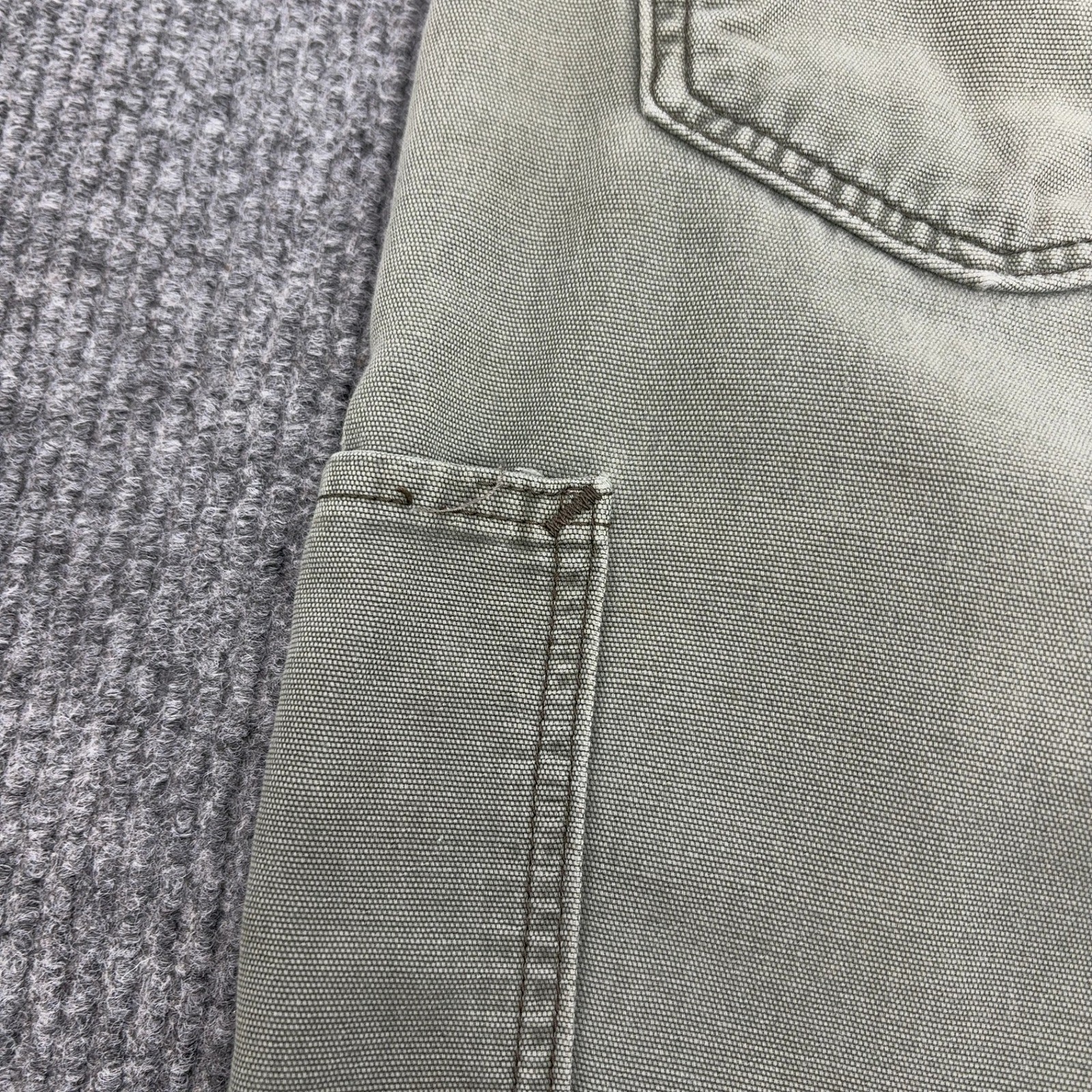 Carhartt Pants Mens 36×34 Moss Green Cotton Nylon FR Flame Resistant Workwear