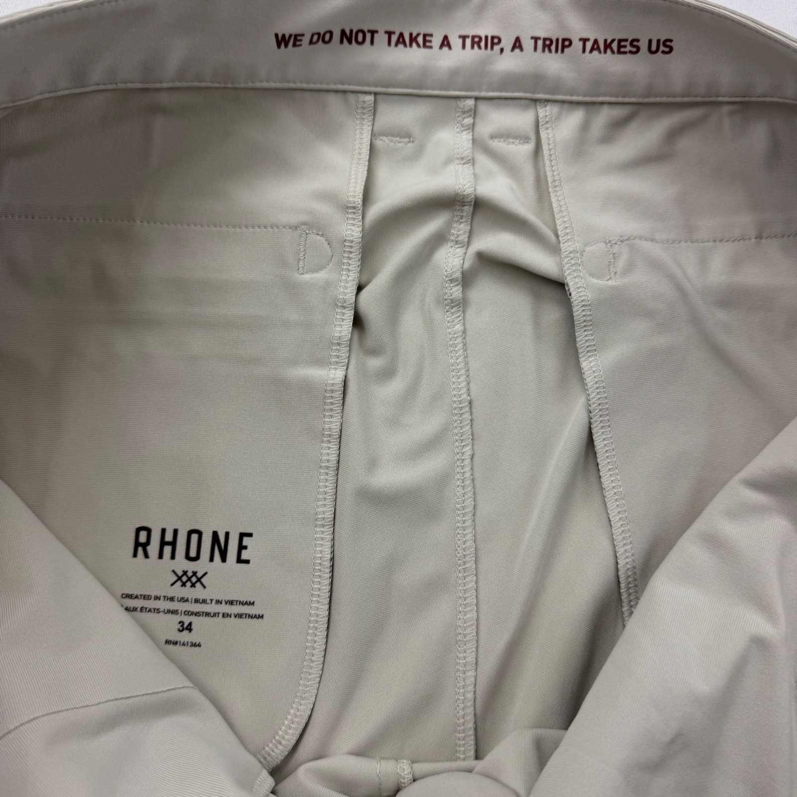 Rhone Commuter Pants Mens 34 Tan Khaki Technical Stretch Trousers 100161