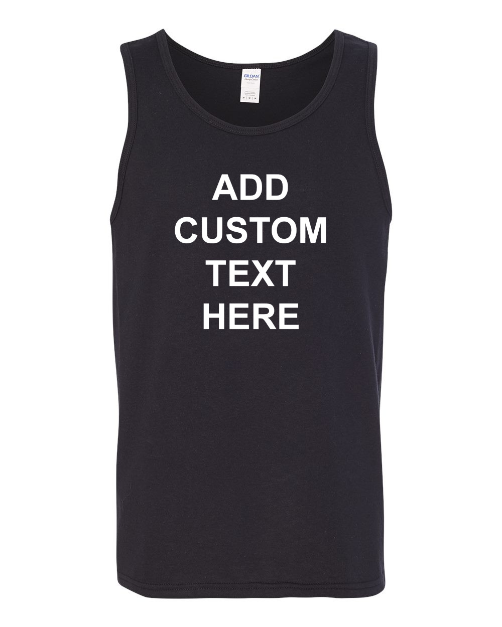 Mens Tank Top Front & Back Custom Personalized Shirt Business Name Gift T-Shirt