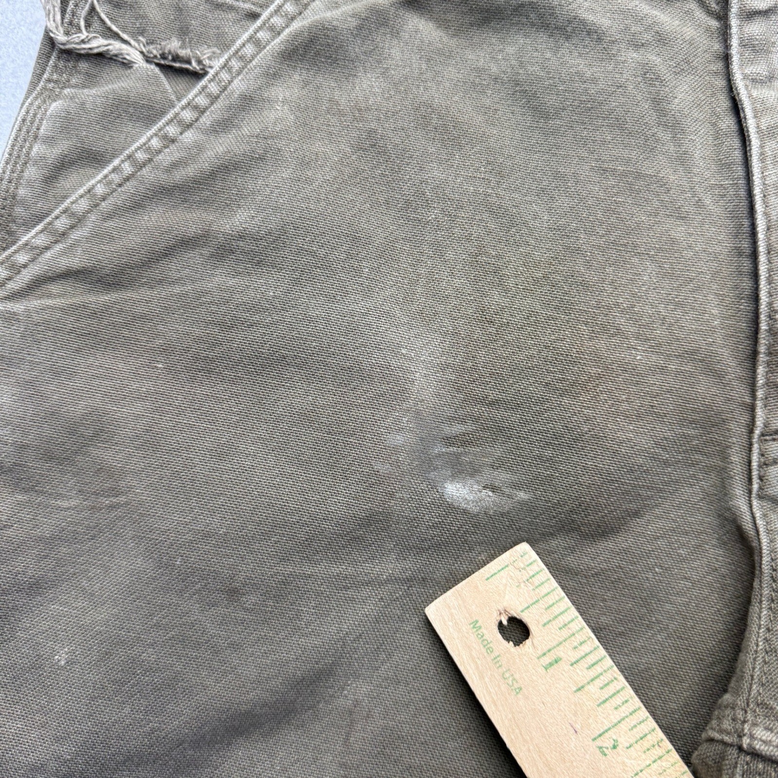 Carhartt Relaxed Fit Carpenter Pants Mens 31×32 Brown Distressed Canvas Workwear