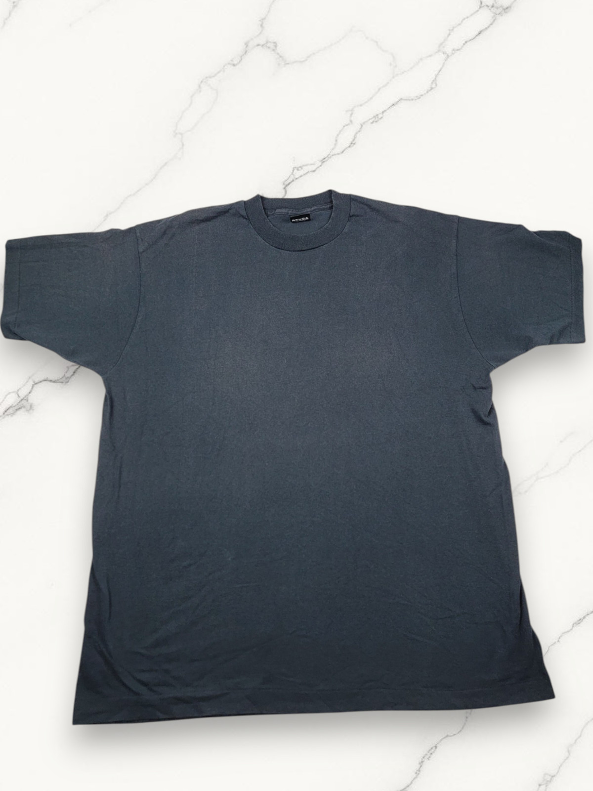 Screen Stars Best Vintage 90s Blank T-Shirt Mens XXL Faded Black Single Stitch