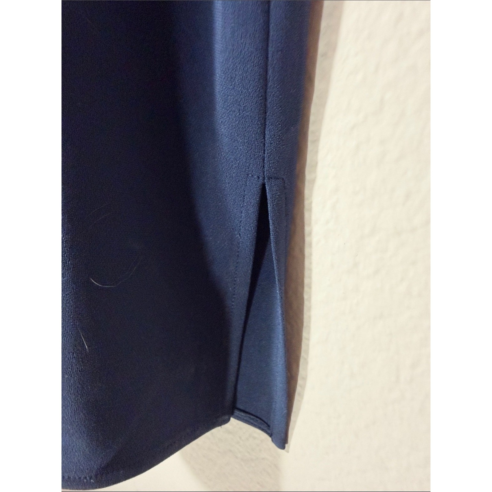 Theory Navy Sleeveless Mock-Neck Camisole