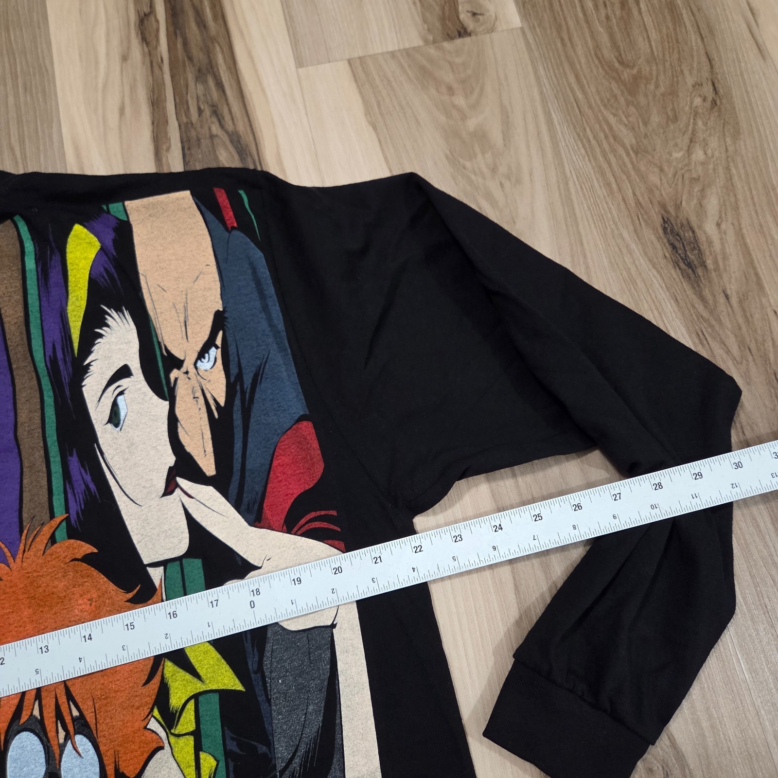 Cowboy Bebop T Shirt Size L Black Bootleg Vintage Rush Anime Adult Swim