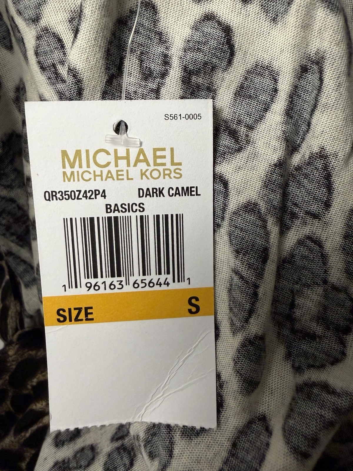 Michael Kors Leopard-Print Wrap Long Sleeve Top