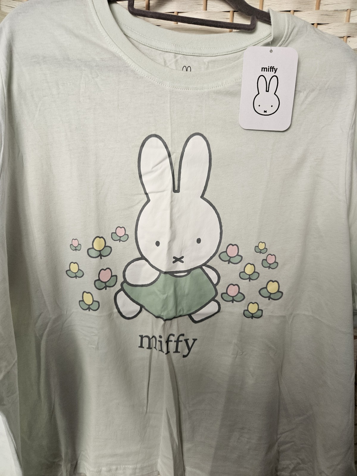 BNWT 2XL 22 24 Primark MIFFY print green pyjama top 100% Cotton summer cute