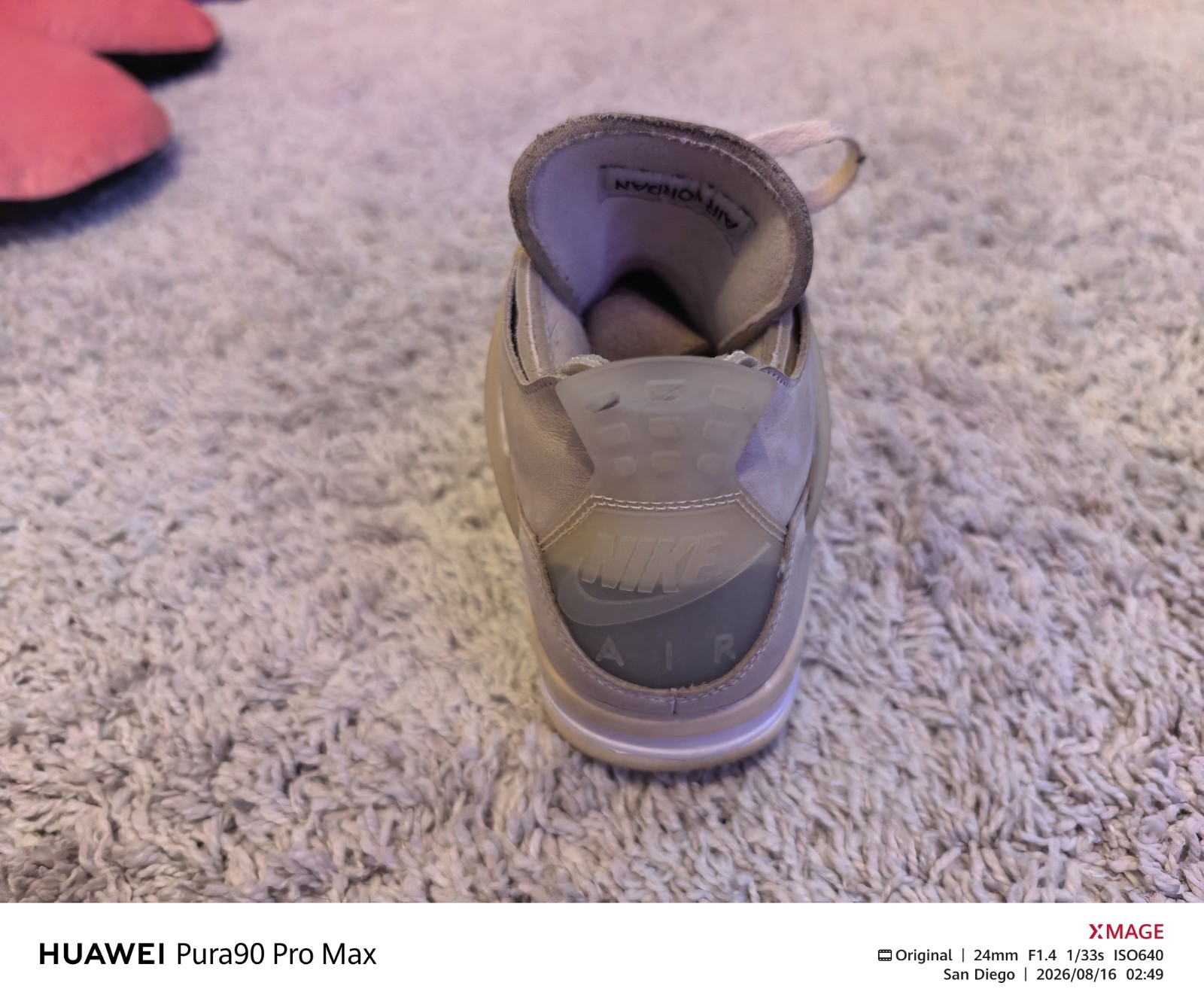 Jordan 4 Off White Sail Size 8M/9.5W