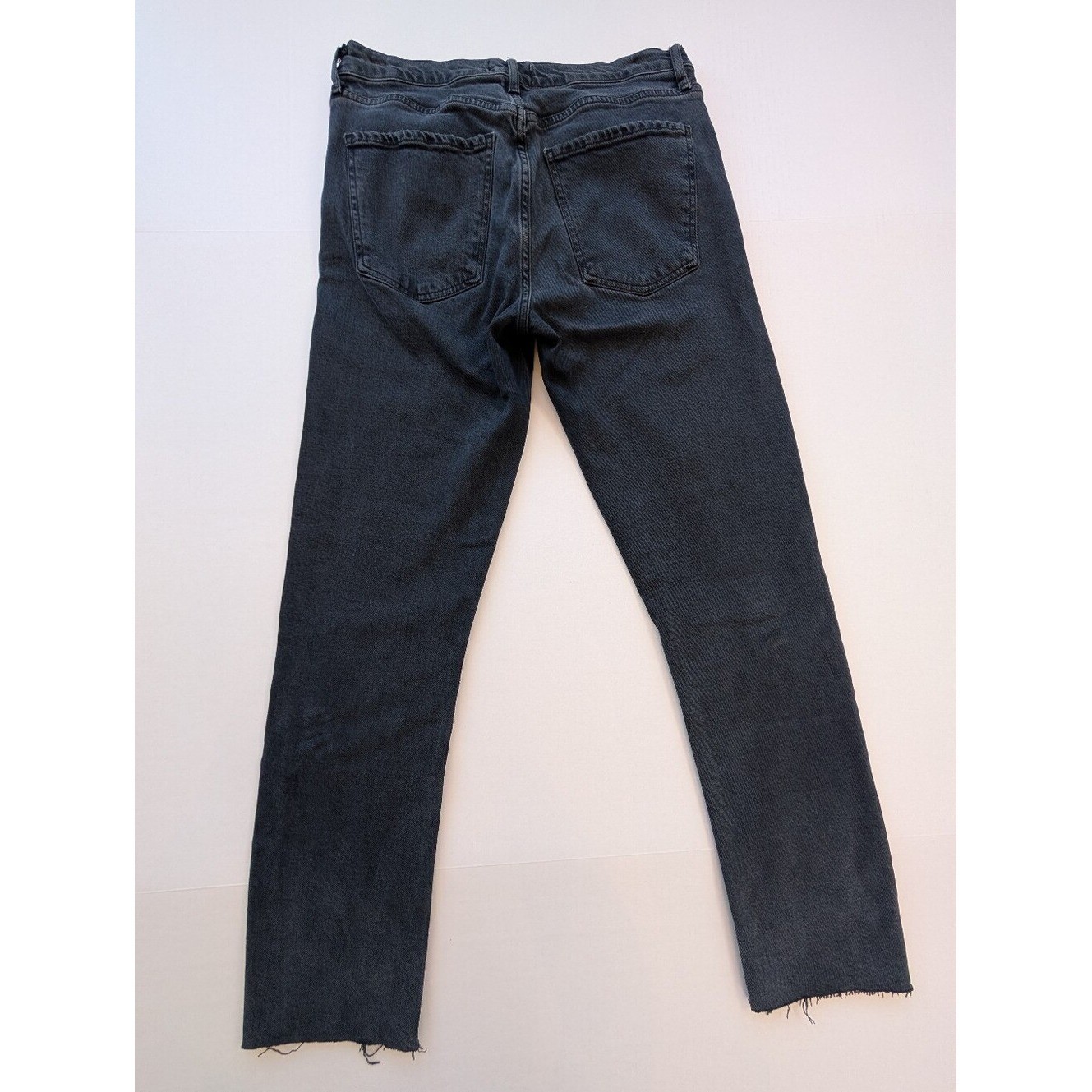 AGOLDE Toni Jean in Washed Black