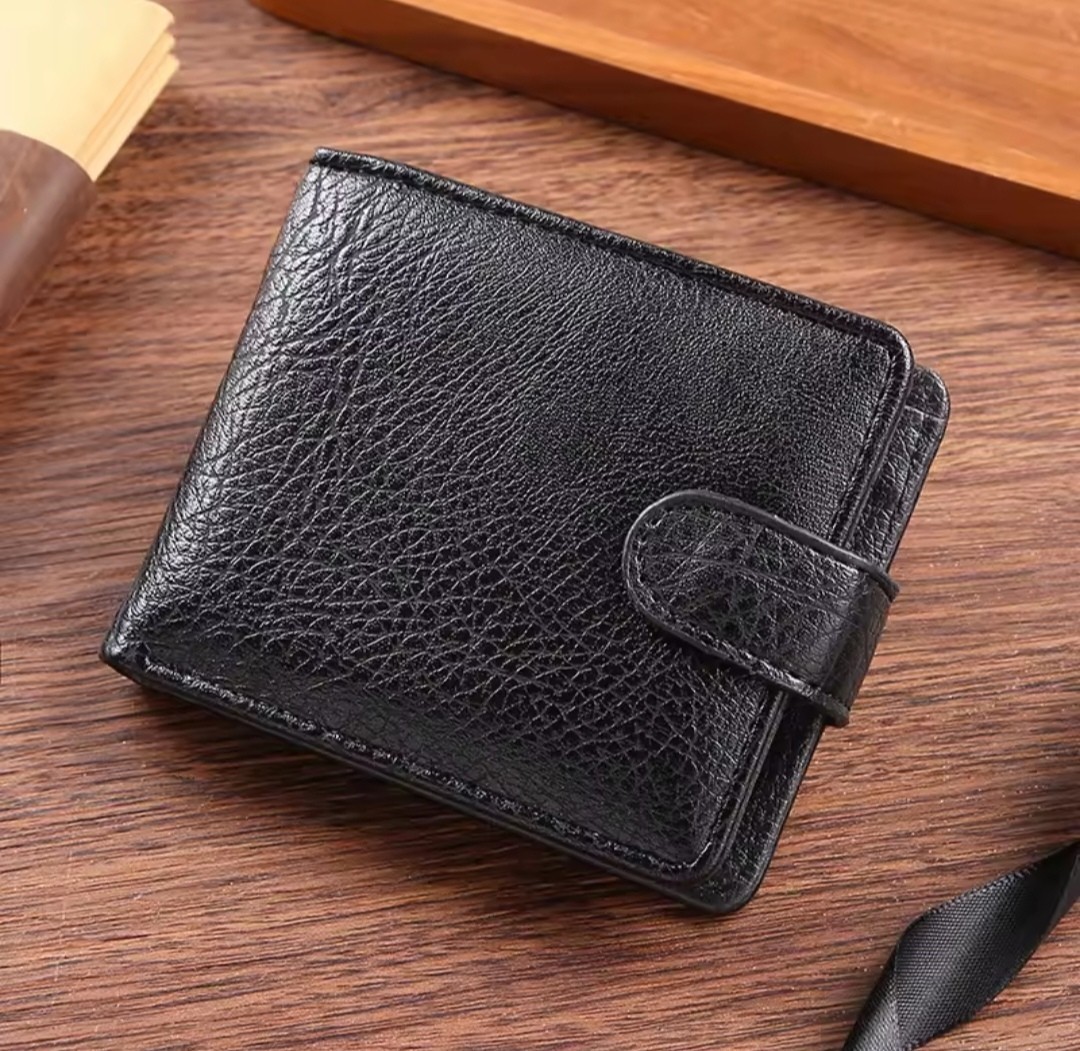 Cartera De Cuero Para Hombre Billetera Carteras Corta Cartera De Moda Clasico