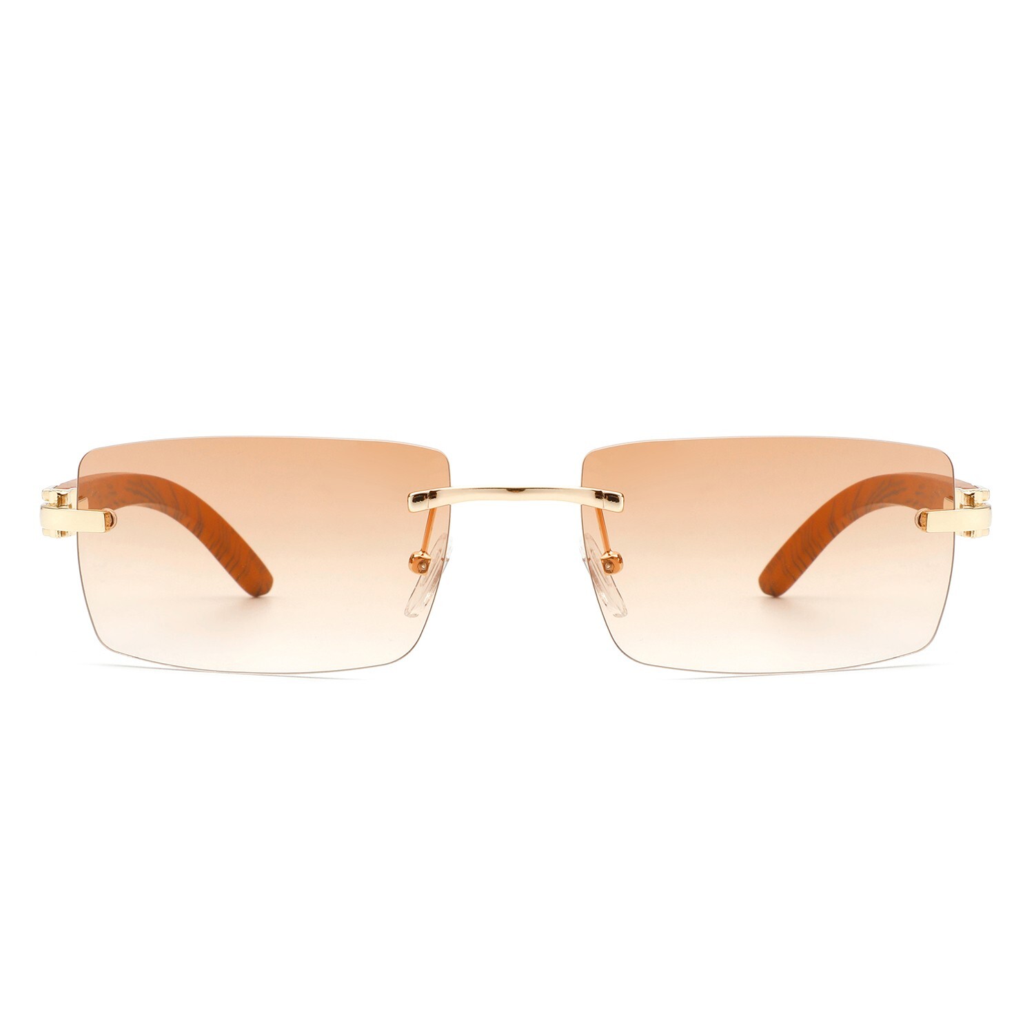 Rectangle Rimless Hip Hop Sunglasses Retro GAFAS Fashion Women Men Tinted SHADZ