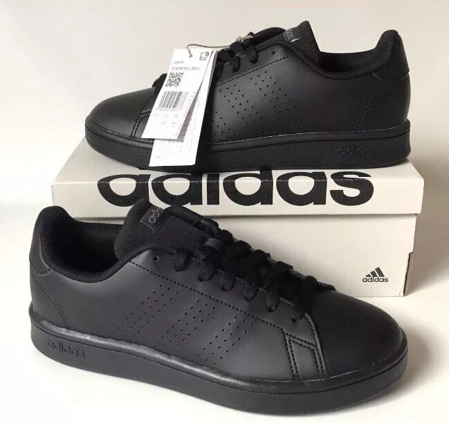 Adidas Advantage Base Triple Black Mens Shoes Athletic Sneakers GW9284 Multi Sz