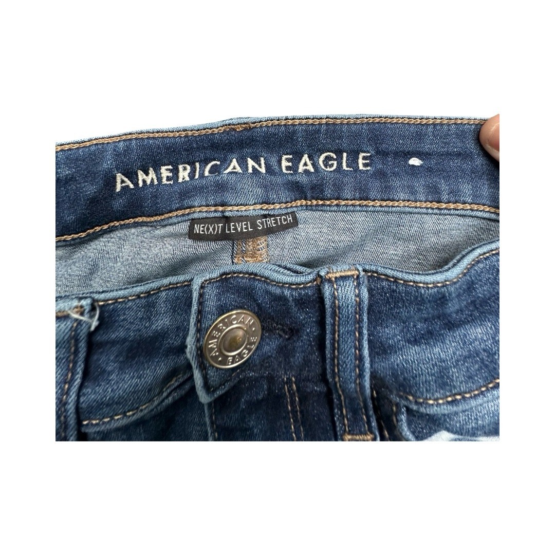 American Eagle Jegging Womens 2 Blue Hi-Rise Ne(x)t Level Stretch Skinny Jeans