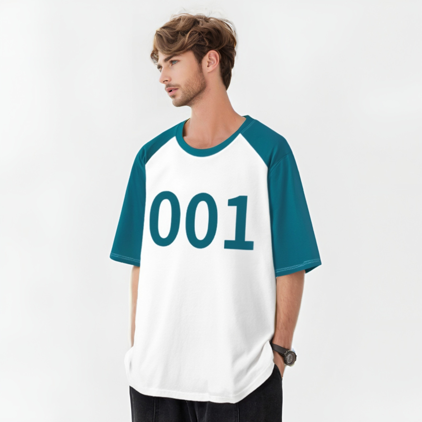 Player Numbered T-shirt Unisex Cosplay Outfit Halloween Costume